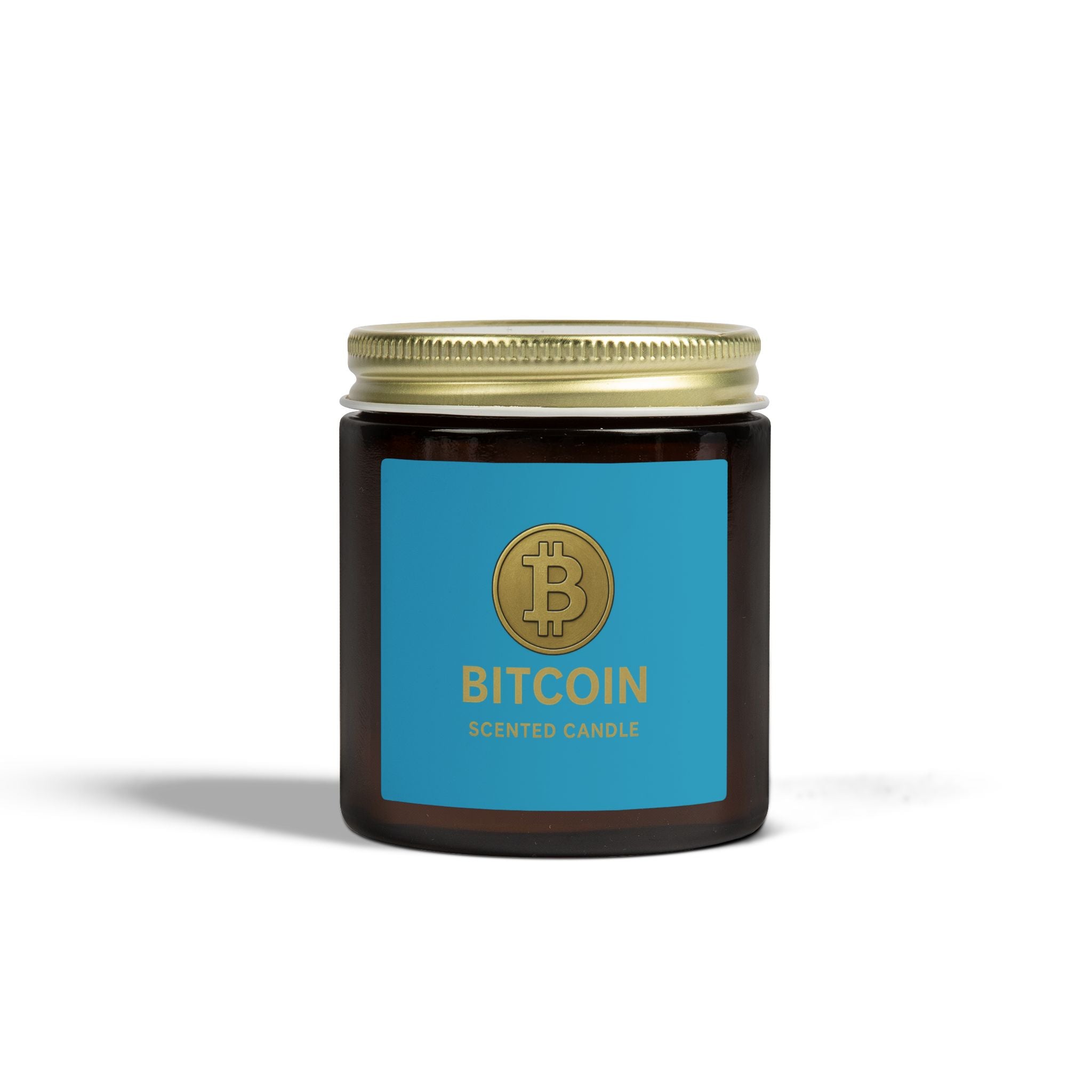 Bitcoin Logo Kerzen Kokos-Aprikosenwachs 113 g & 255 g Größen 8 Düfte erhältlich