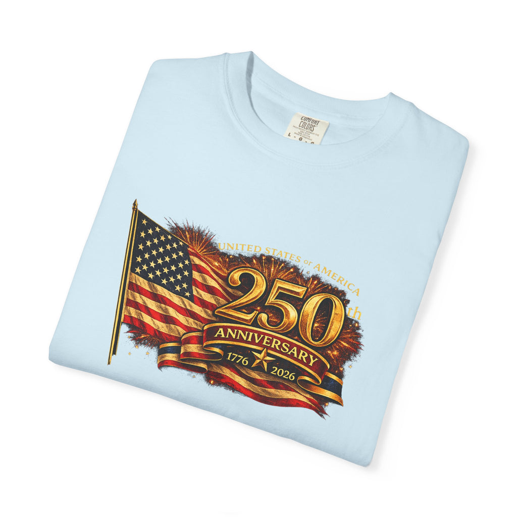 USA 250th Anniversary Shirt 1776-2026 Patriotic American Flag Tee Matching Couple 4th of July Tee America Gift 8 colors 100% cotton