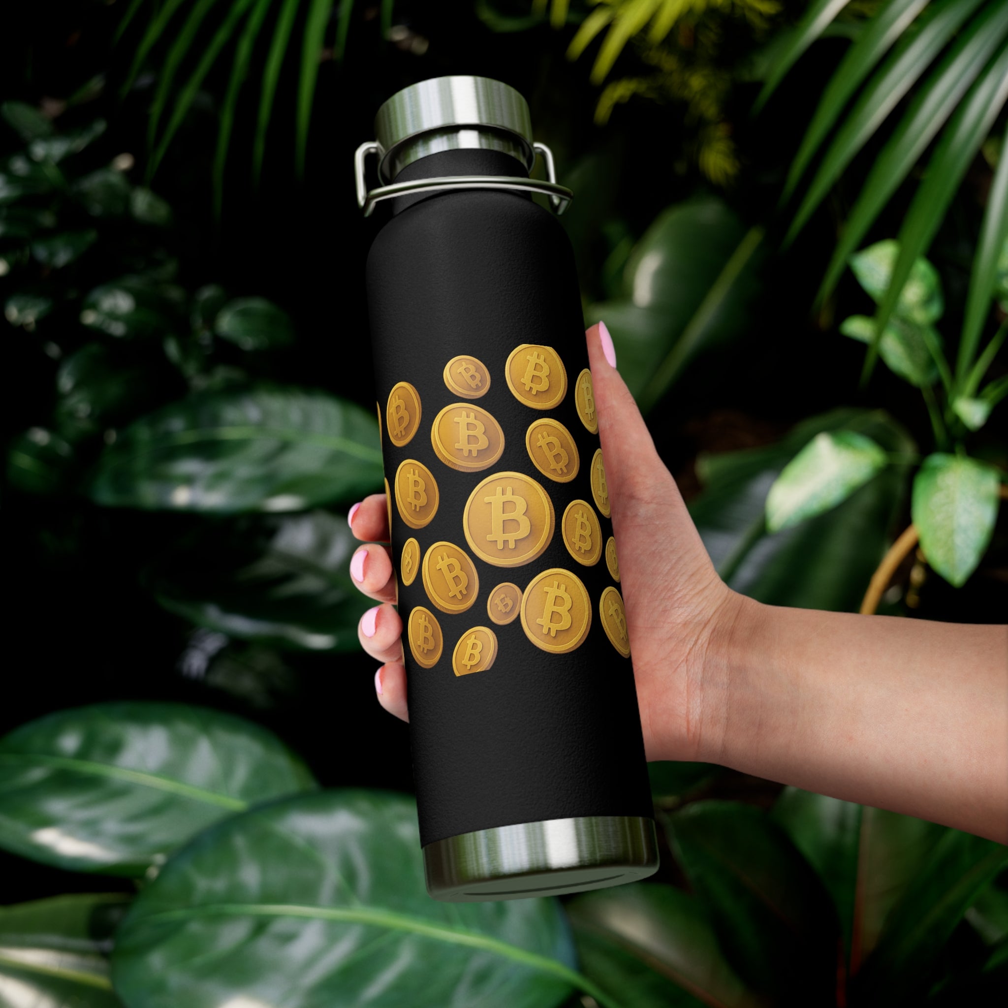 Bitcoin Stainless Steel Water Bottle - 22 Oz  PBA Free - Hydration for HODLs