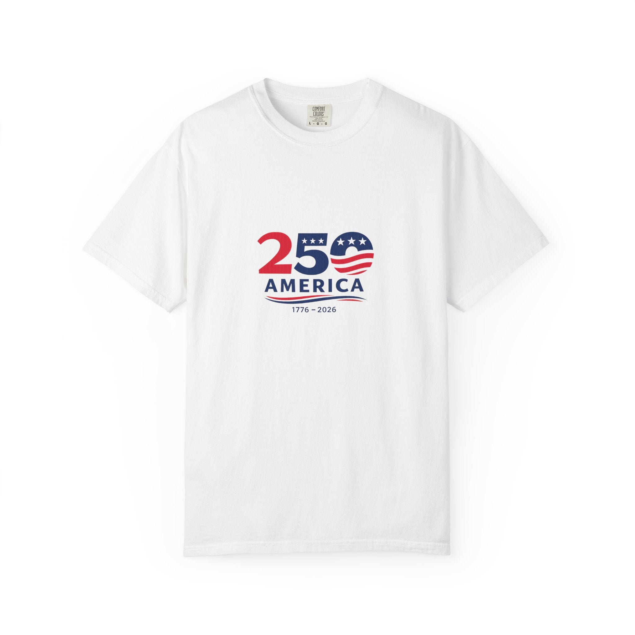 Amerika 250 T-Shirt 1776-2026 Patriotisches Hemd USA 250. Jubiläum T-Shirt Amerika Hemd Vierter Juli 2026 4 Farben 100% Baumwolle