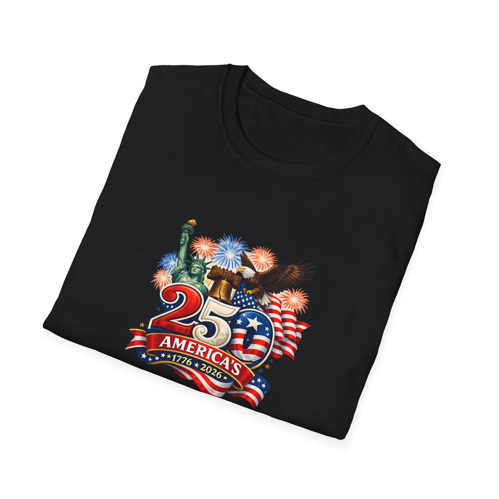 America 250 Shirt Patriotic 1776-2026 TShirt USA Anniversary Tee Fourth of July Shirt Red White Blue Tee 7 colors 100% cotton