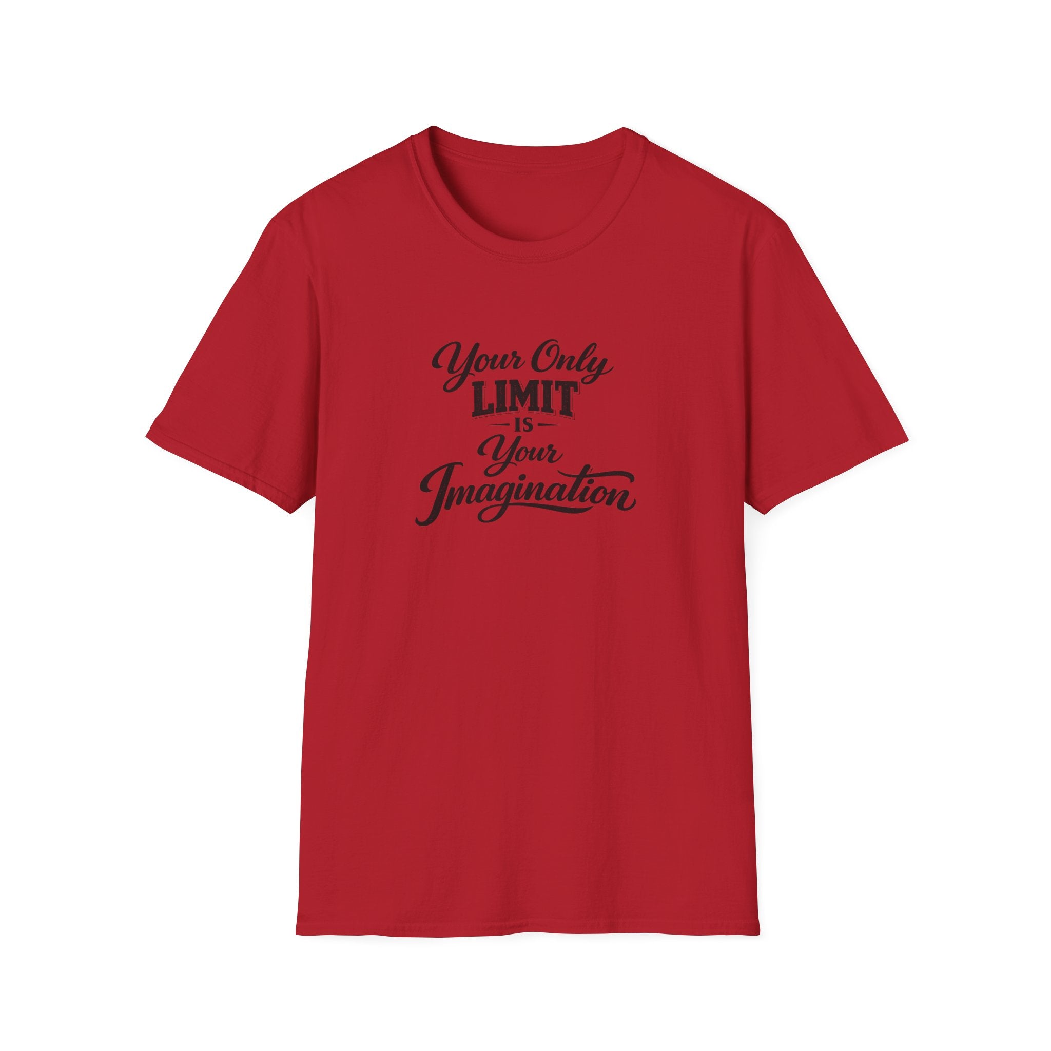 Your Only Limit Is Your Imagination Motivational Quote T-Shirt Inspirational Typography Tee 7 colors 100% cotton