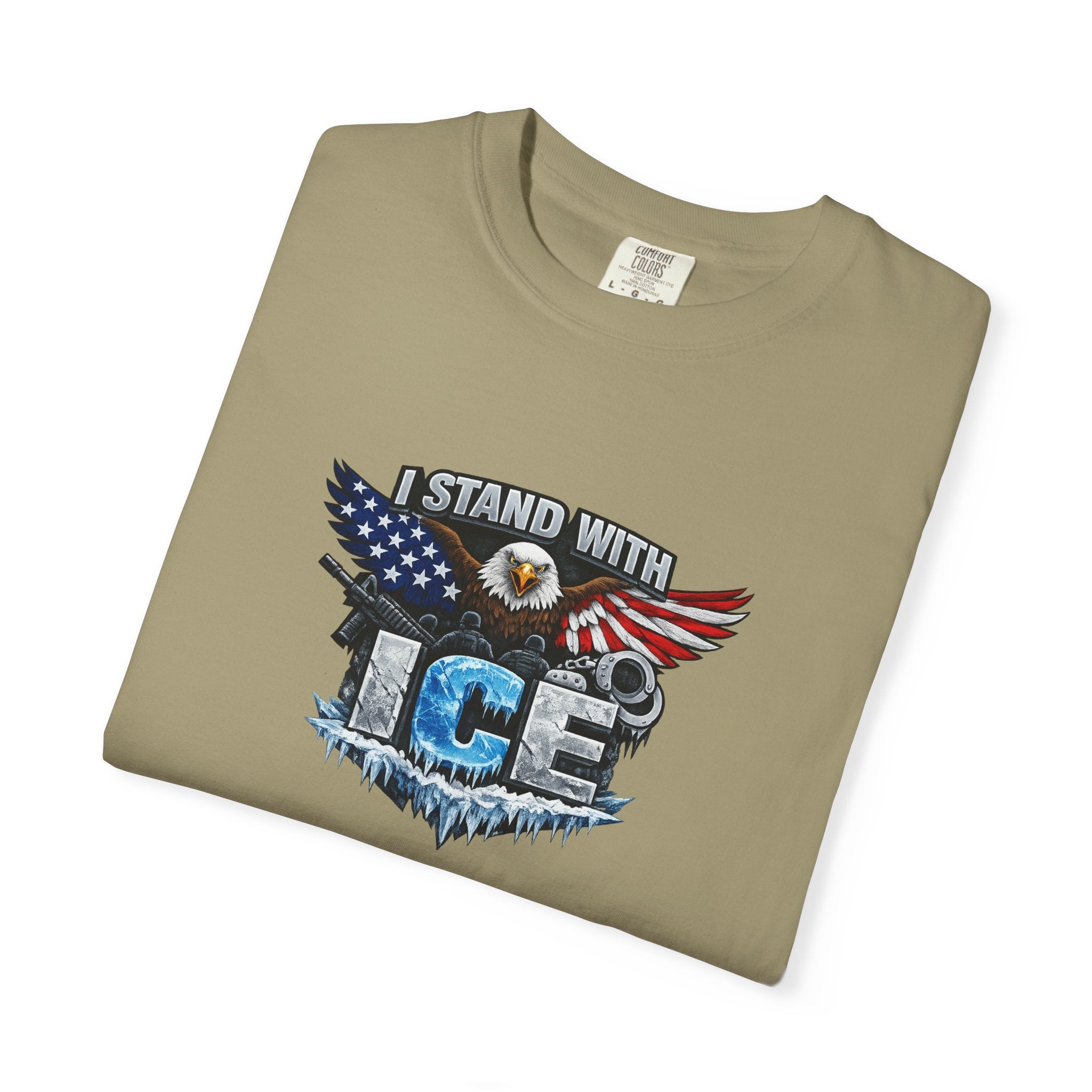 I Stand With ICE T-Shirt Pro ICE Support Shirt Conservative America Shirt Freedom & Law Enforcement Tee 9 colors 100% cotton