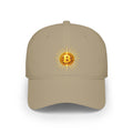 Sats and Stripes Bitcoin Sunburst Baseball Cap Khaki