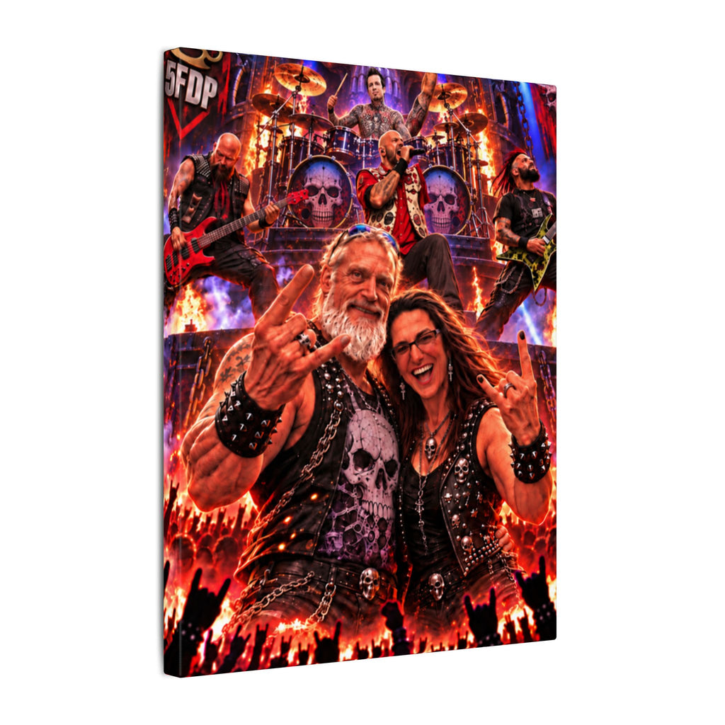 2) Trish & Neil Rock the Night – FFDP Las Vegas Concert Canvas Wall Art (2 sizes)