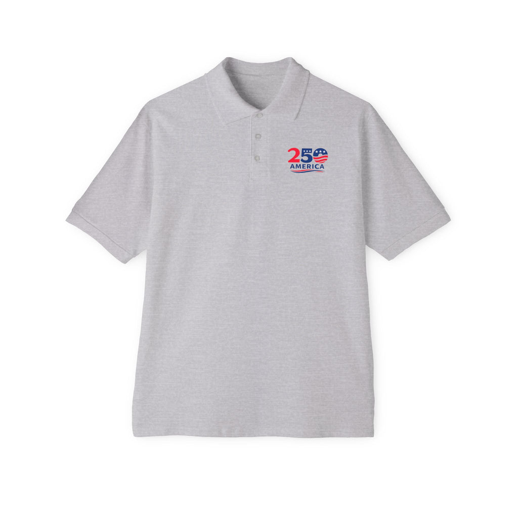 America 250 Polo Shirt Patriotic USA 1776-2026 Celebration Shirt Independence Anniversary Gift for Men 2 colors 100% cotton