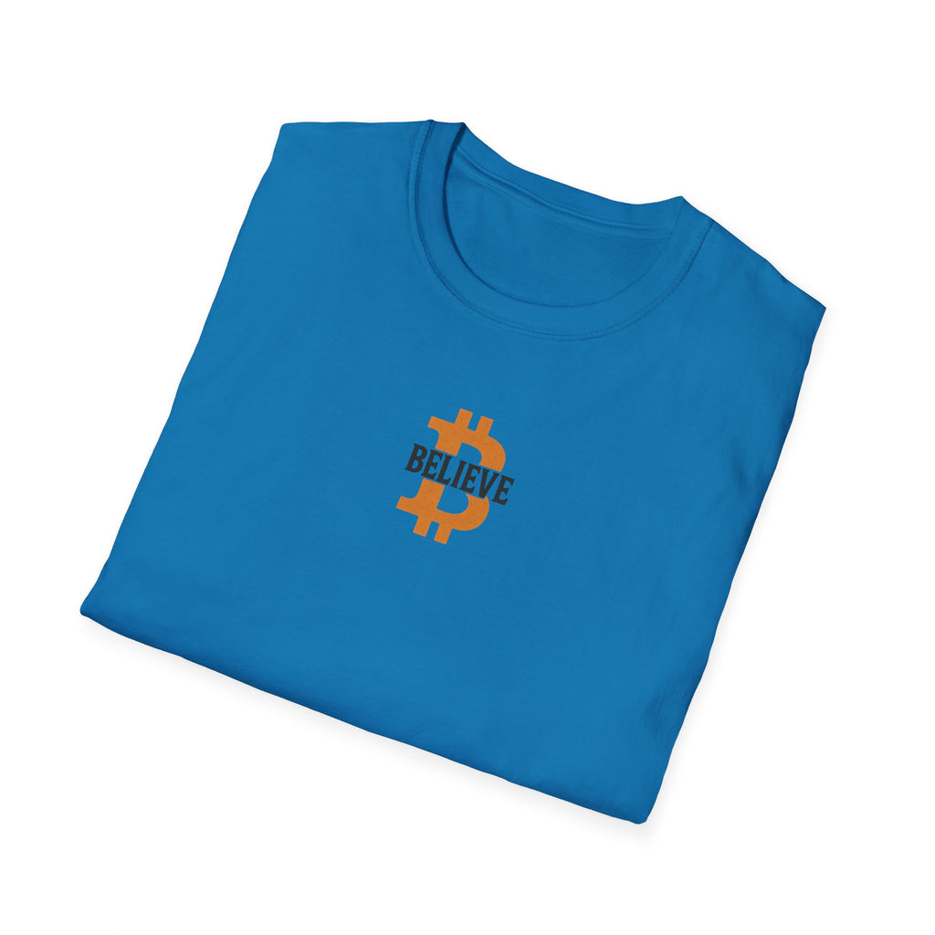 Believe in Bitcoin T-Shirt Tee Wear the Movement with Bold Faith in the Future 5 colors 100% cotton