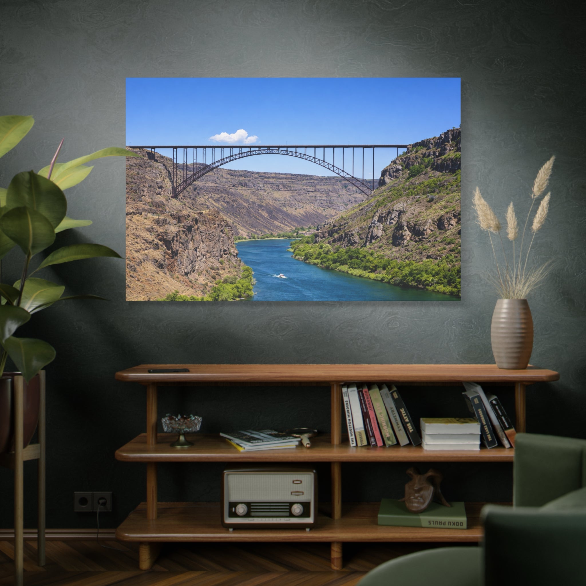 Perrine Bridge Canvas Wall Art Snake River Canyon Landscape Twin Falls Idaho Scenic Photography Stretched 1.25 6 sizes