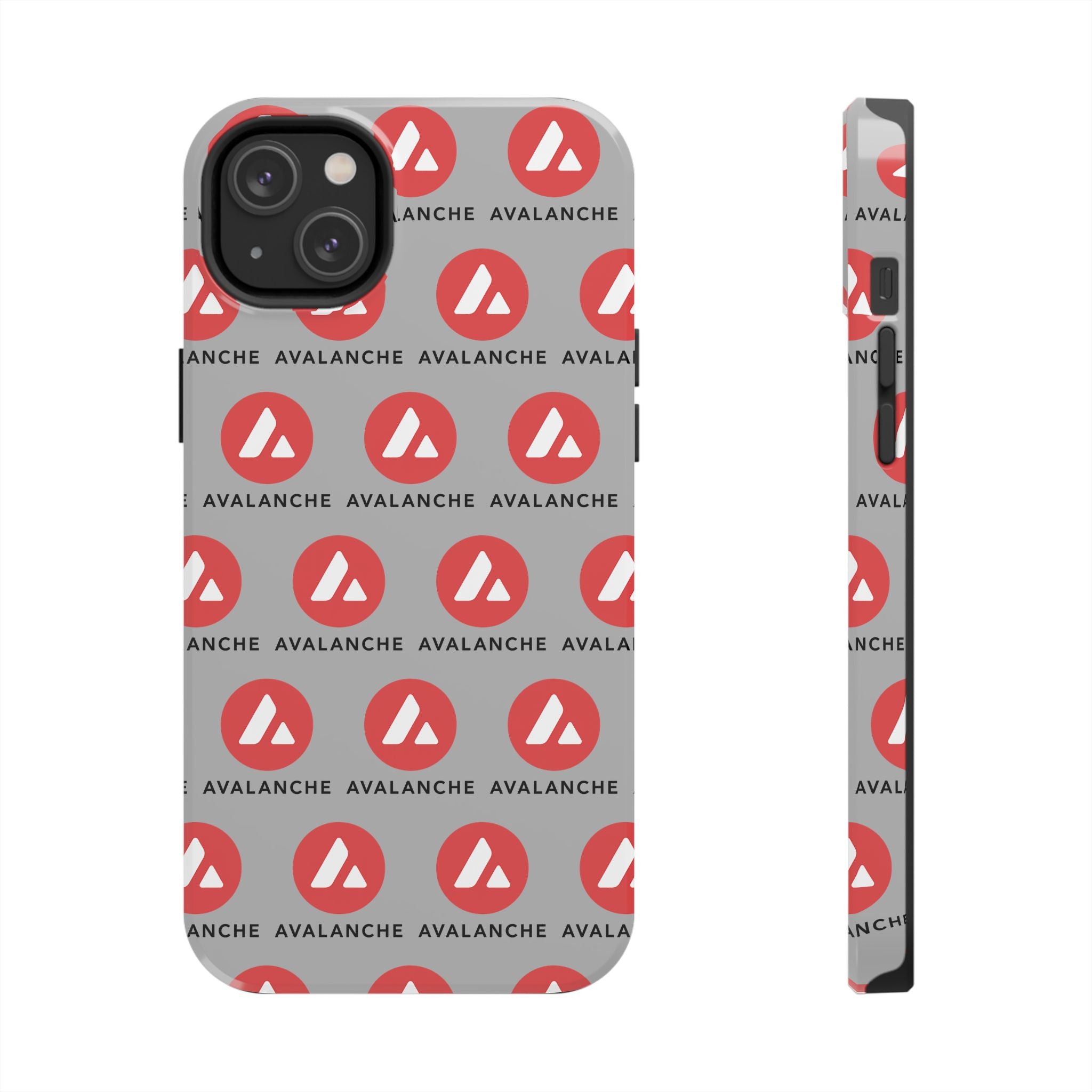 Avalanche Tough Phone Case AVAX Crypto Phone Case iPhone and Samsung Case Glossy Protective Cover Avalanche Logo Case