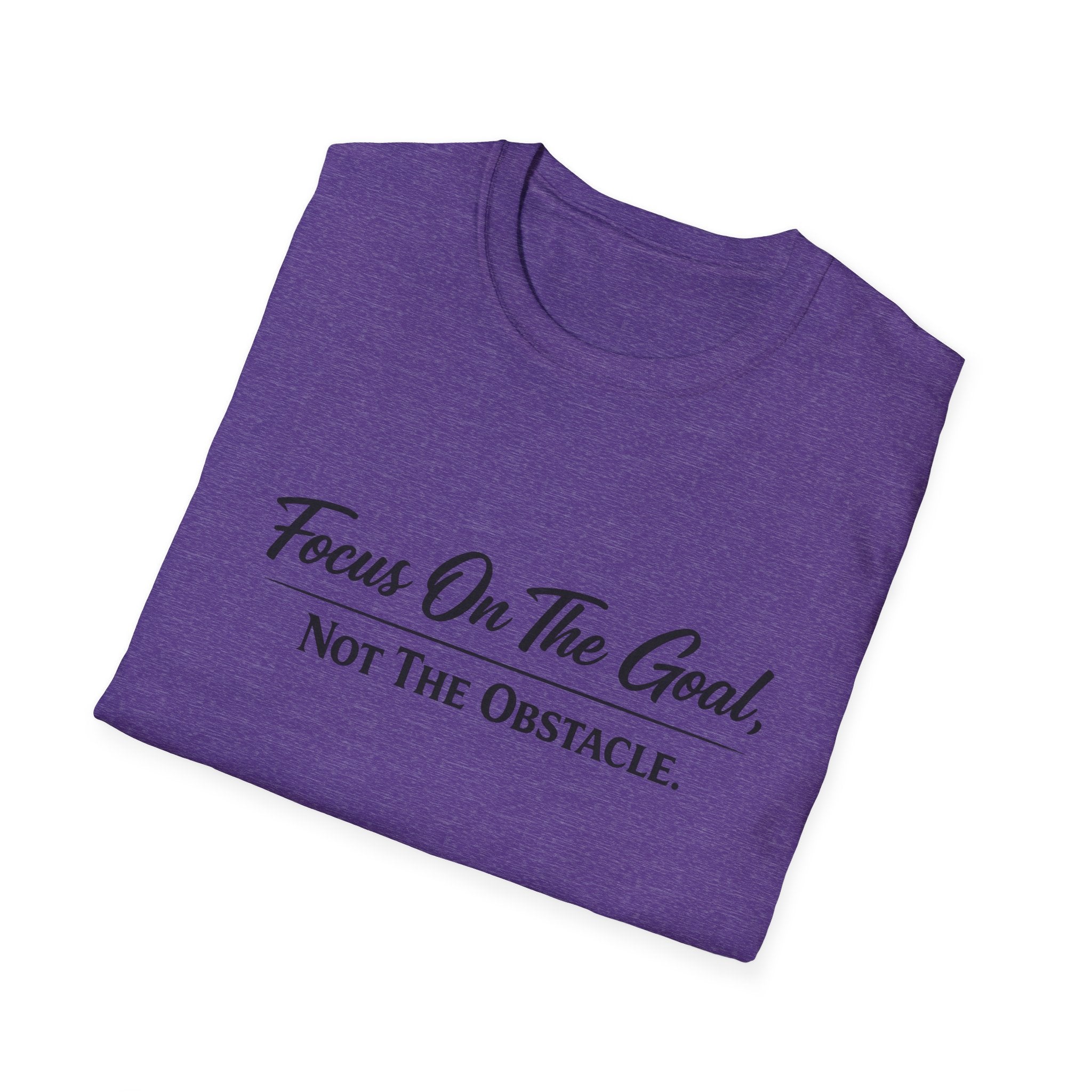 Focus On The Goal Not The Obstacle Shirt Motivational Quote Tee Mindset T-Shirt Everyday Encouragement Gift 8 colors 100% cotton
