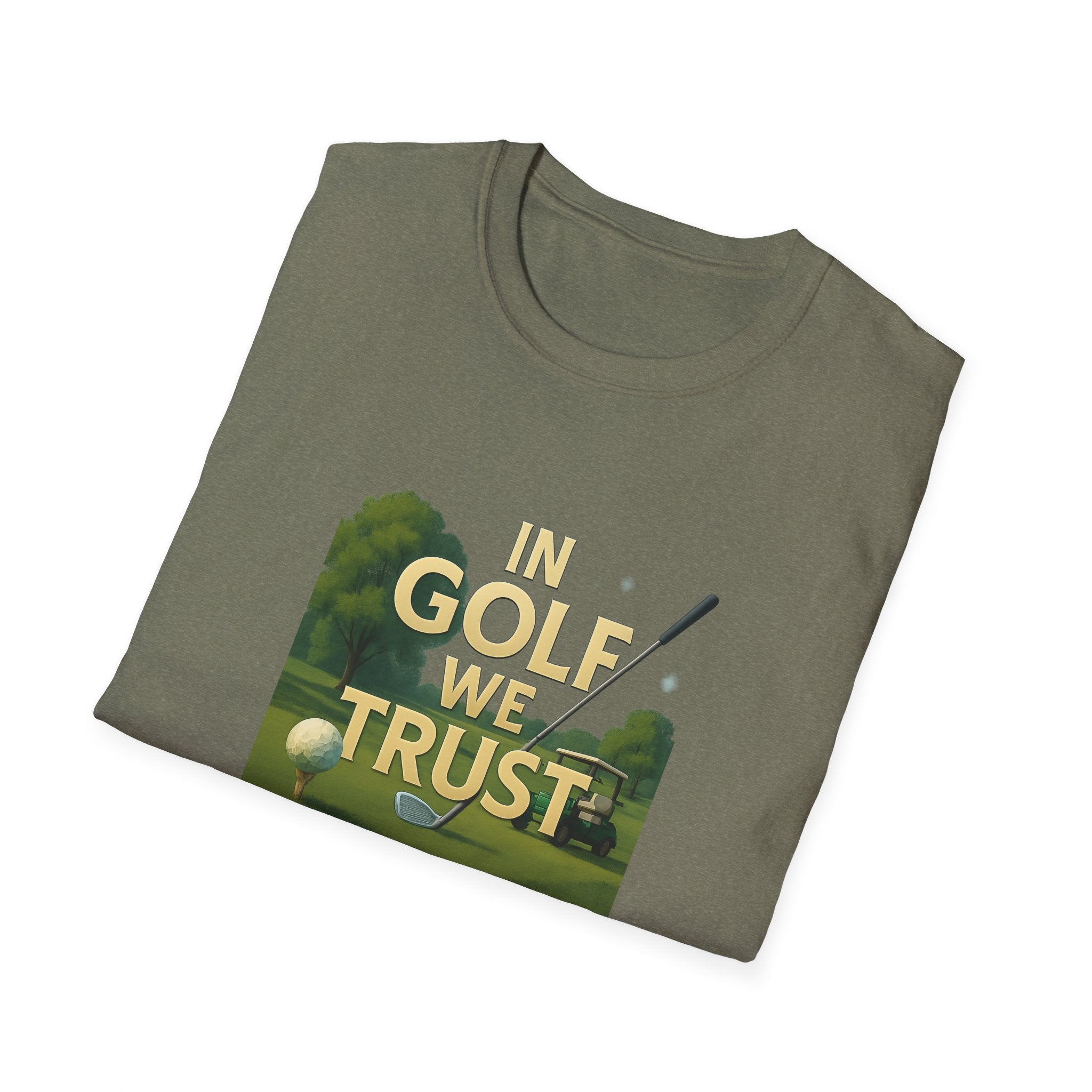 In Golf We Trust TShirt Funny Golf Pun Tee Golfer Gift Humorous Golfing Shirt Golf Lover Apparel 6 colors 100% cotton