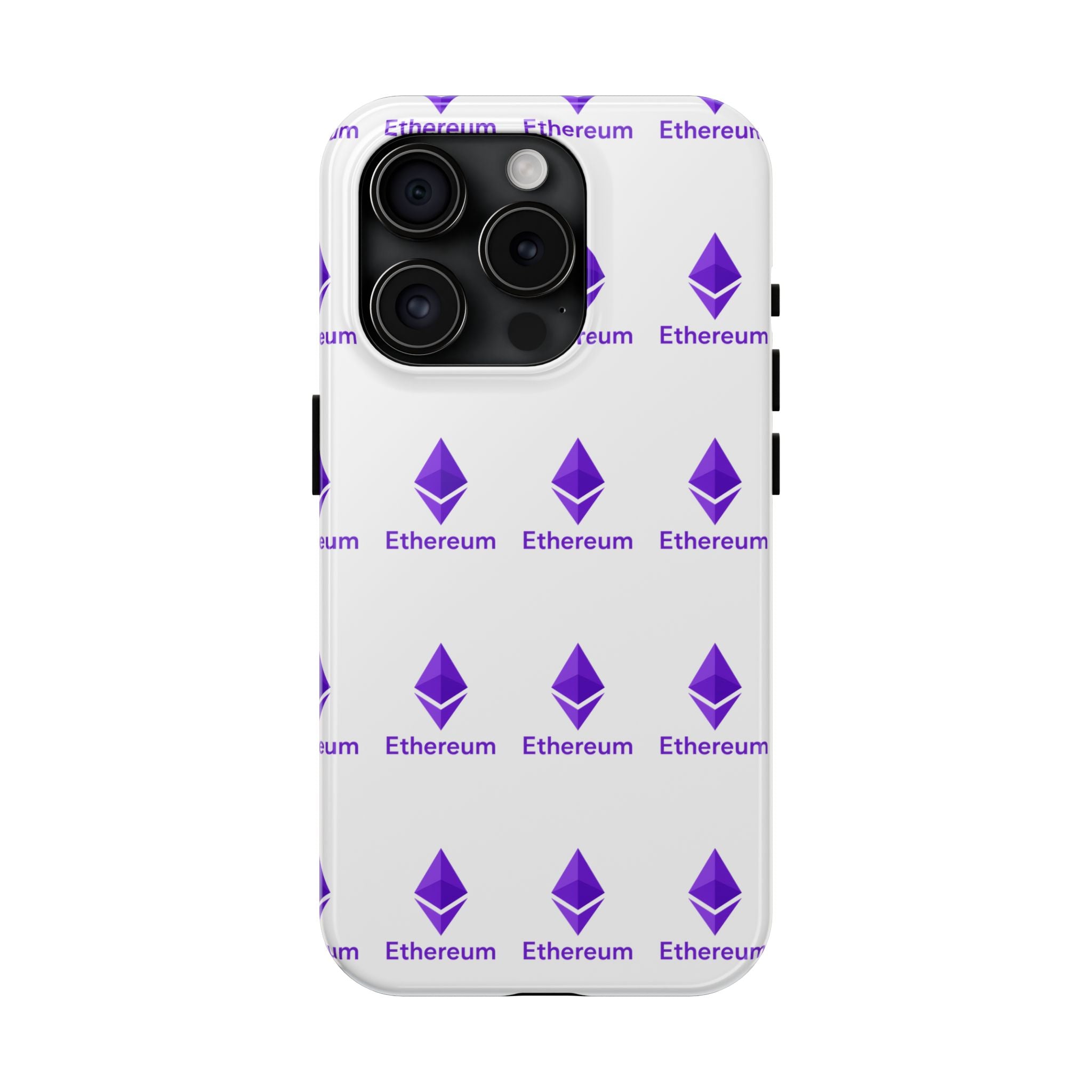 Ethereum Tough Phone Case Crypto iPhone Samsung Case Glossy Protective Phone Cover Impact Resistant ETH Case
