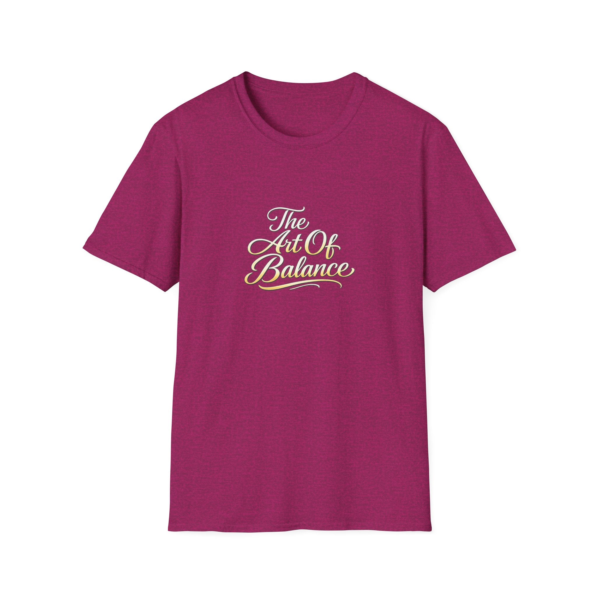 The Art Of Balance T-Shirt Minimalistische Achtsamkeits-Typografie Tee Inspirierendes Zitat Shirt 10 Farben 100% Baumwolle