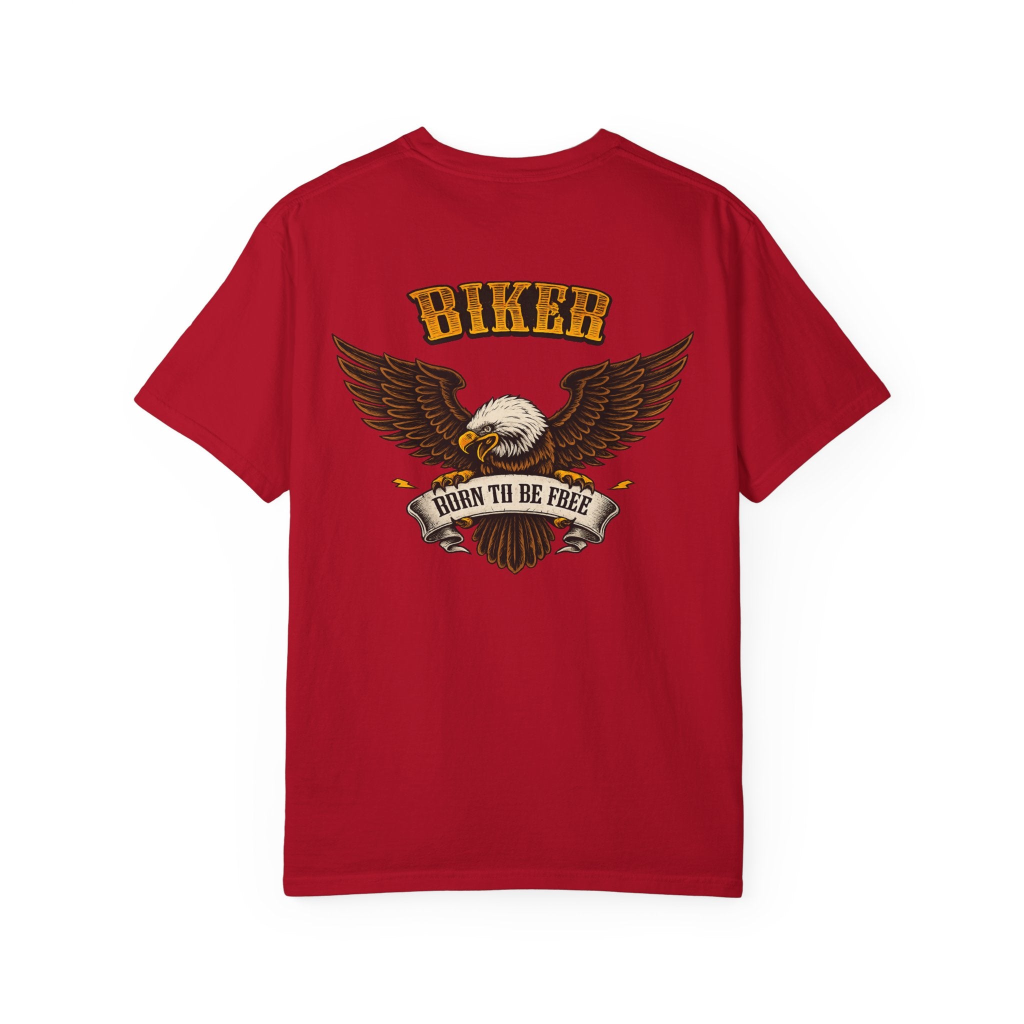 Biker Born to Be Free T-Shirt Eagle Motorcycle Shirt Harley Rider Graphic Tee Freedom Rider Tee 11 colors 100% cotton
