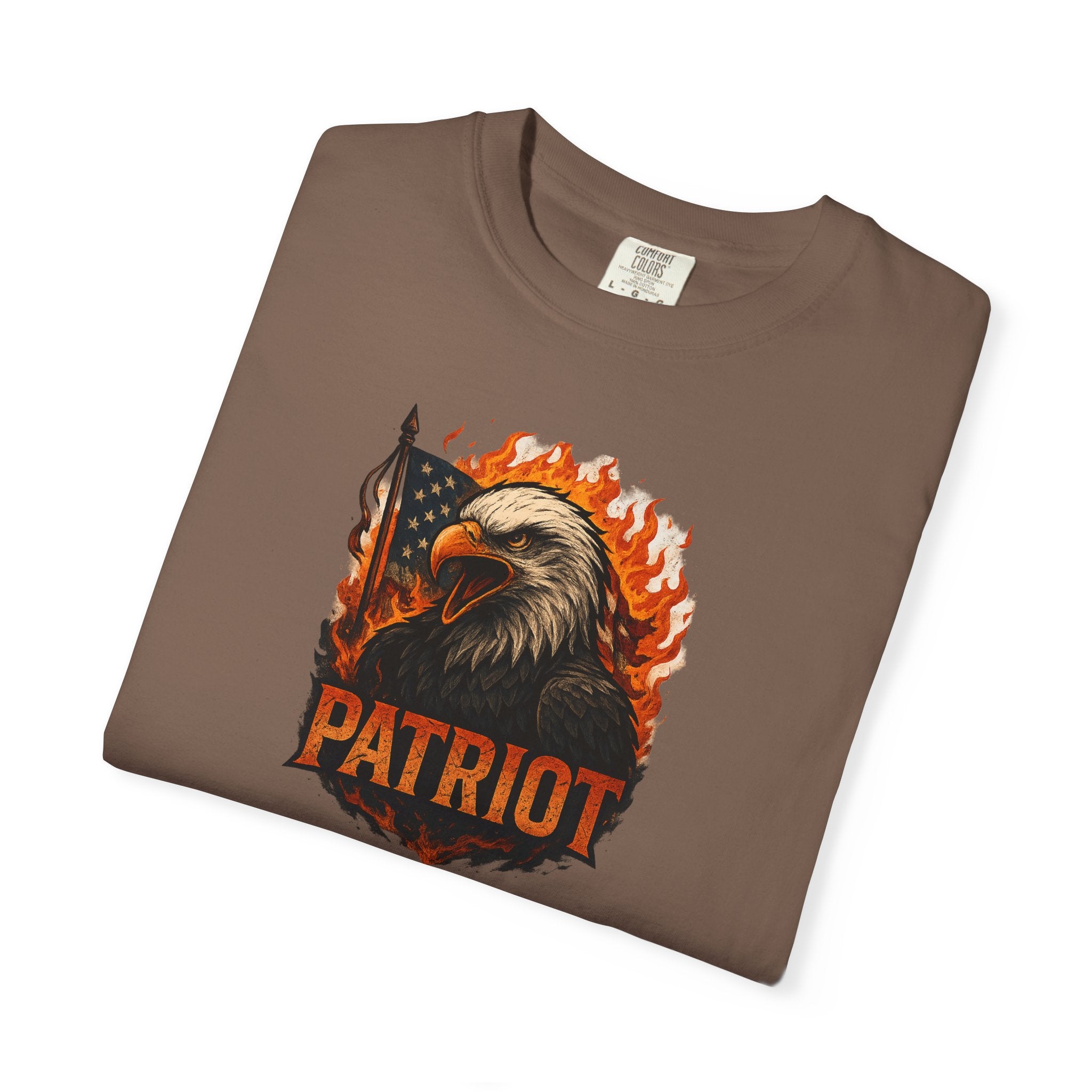 Patriot Eagle T-Shirt Bald Eagle American Flag Graphic Tee Freedom-USA Pride 6 colors 100% cotton