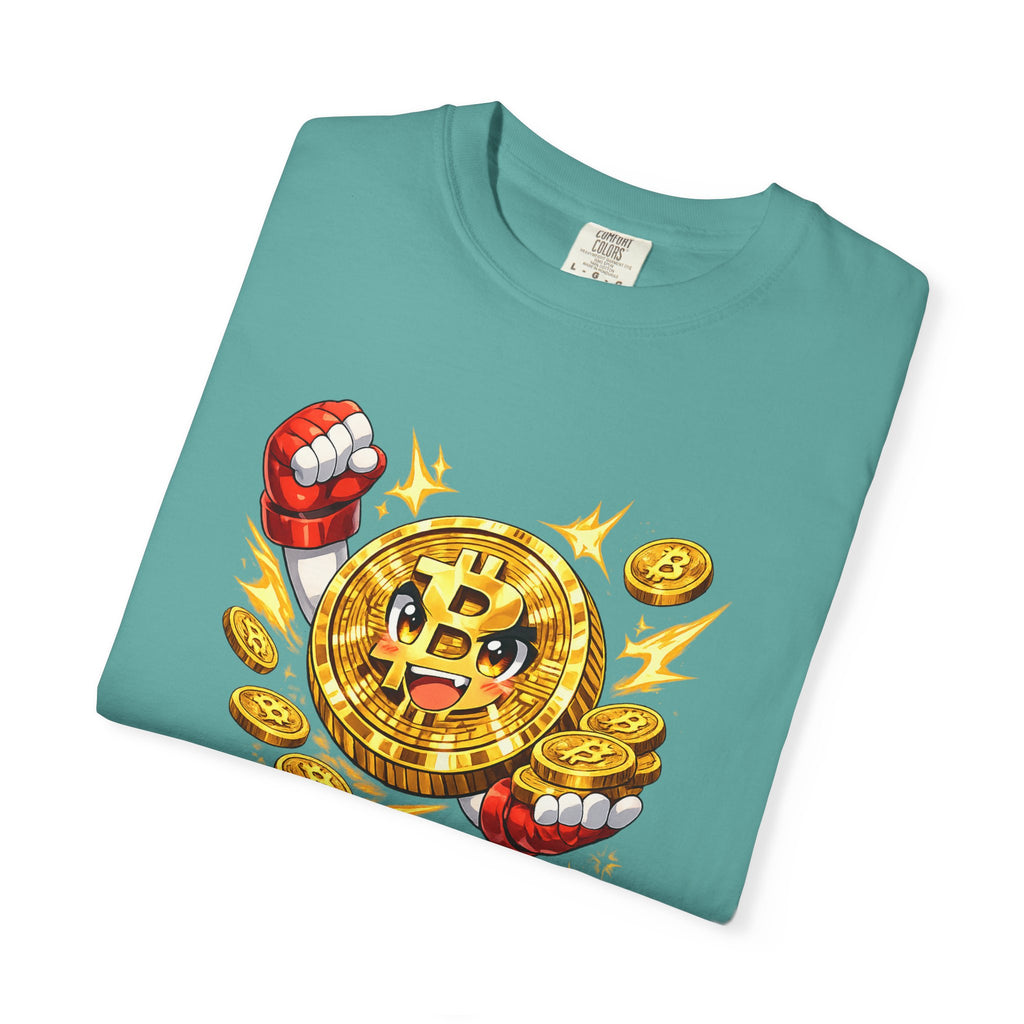 Anime Bitcoin Krypto T-Shirt Lustig Kawaii BTC Grafik Tee 6 Farben 100% Baumwolle
