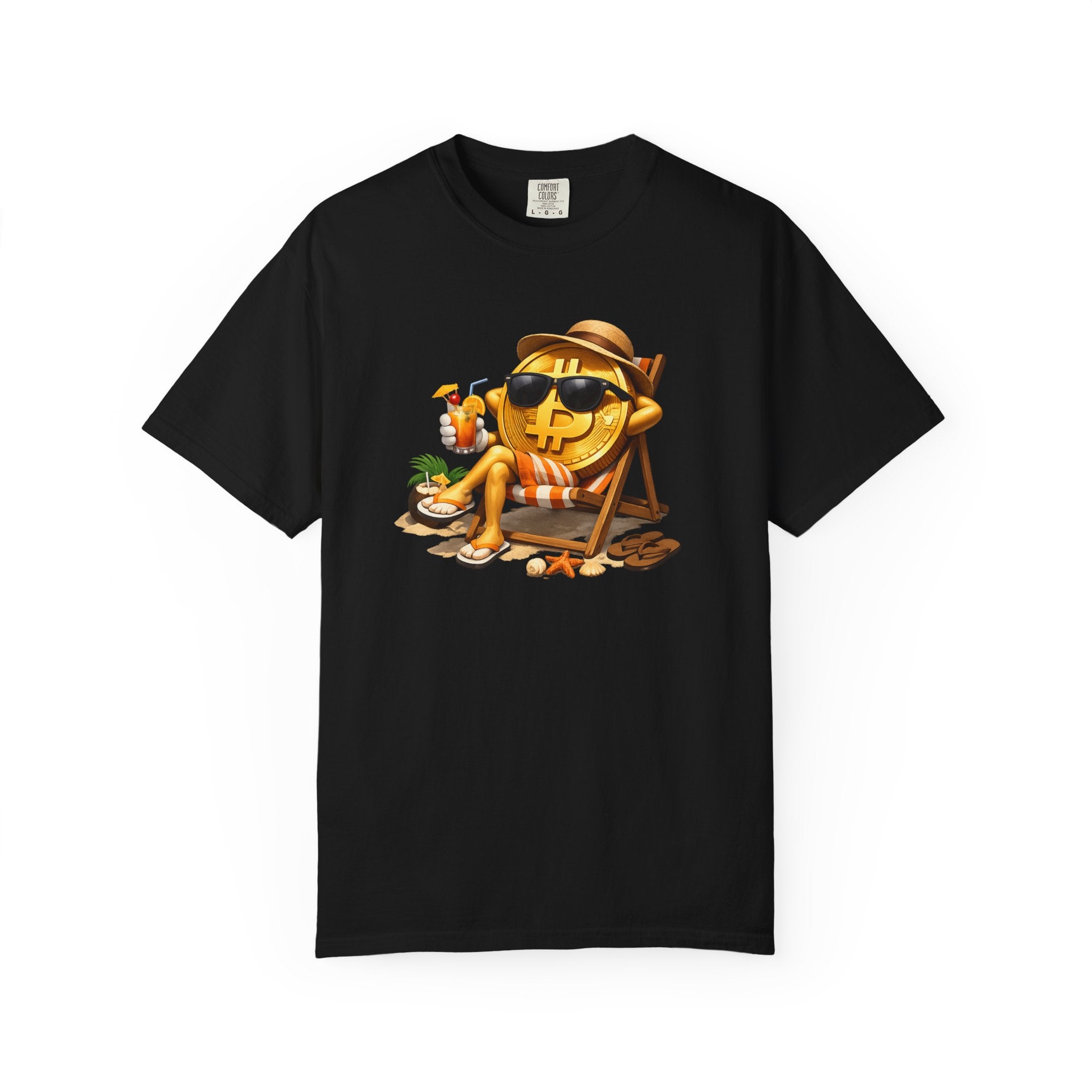 Bitcoin Beach Life TShirt Crypto Millionaire Vibes Tee Relaxed Bitcoin Shirt Funny Crypto Shirt 7 colors 100% cotton