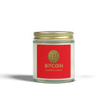 Bitcoin Logo Coconut-Apricot Wax Candle 4 oz & 9 oz sizes 8 fragrances available