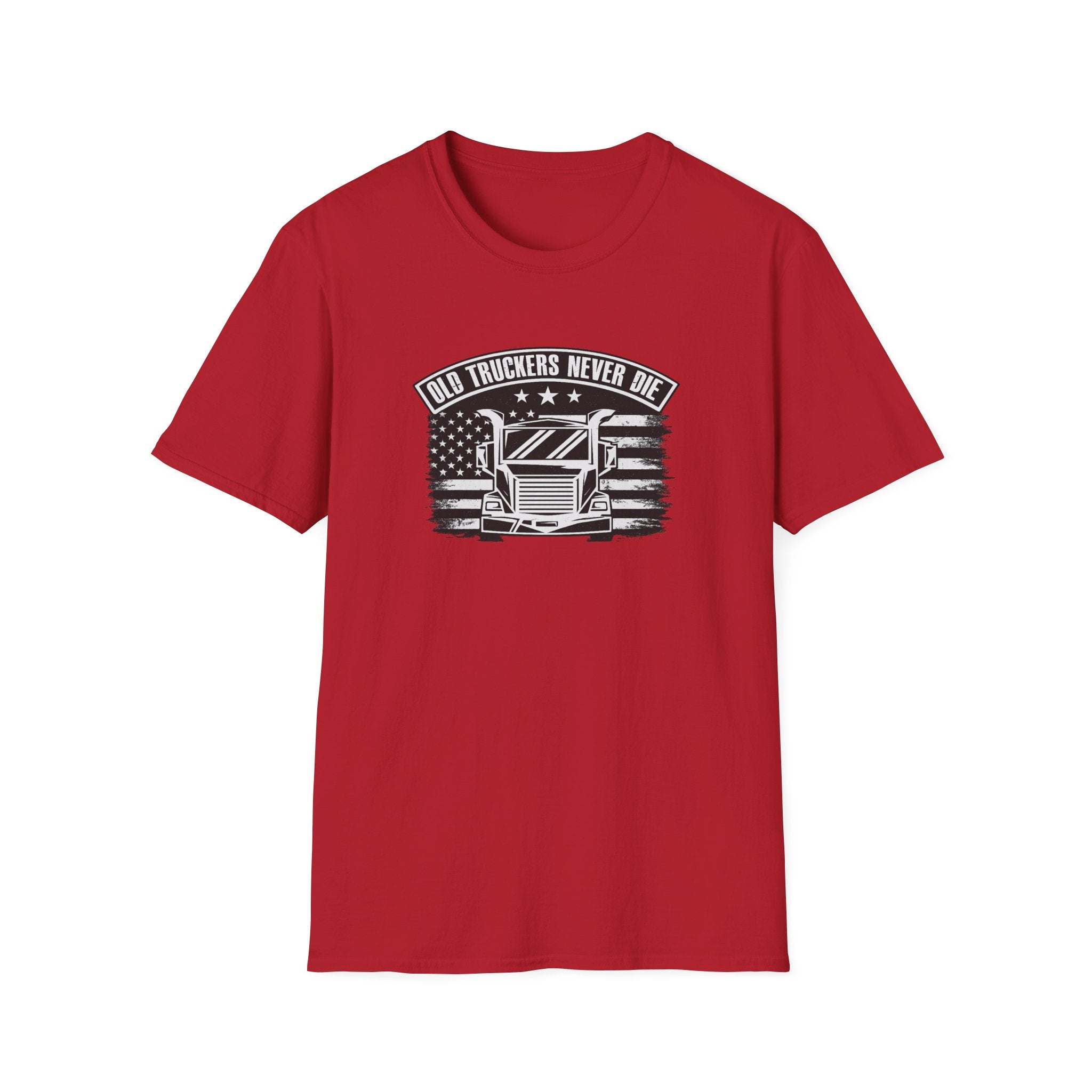 Old Truckers Never Die T-Shirt Trucker-Shirt für Herren Vintage Trucker-T-Shirt Geschenk für Old School Trucker 6 Farben 100% Baumwolle