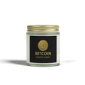 Bitcoin Logo Candle Coconut Apricot Wax Candle 4 oz & 9 oz sizes 8 fragrances available