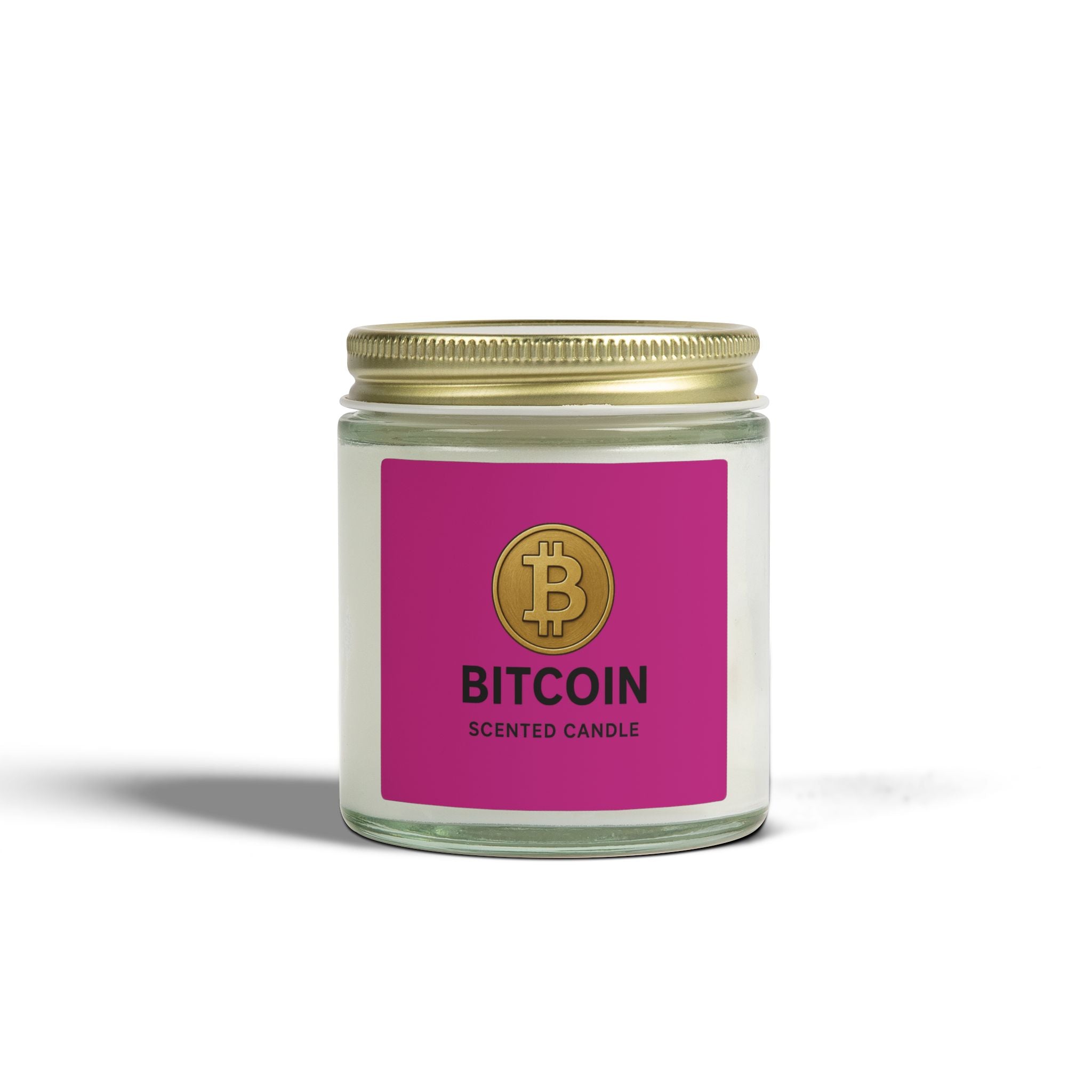 Bitcoin Logo Candles Coconut Apricot Wax 4 oz & 9 oz sizes 8 fragrances available