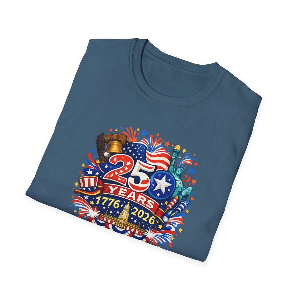USA 250th Anniversary Shirt 1776-2026 Patriotic TShirt Fourth of July Independence Day Tee America 250 Years 8 colors 100% cotton