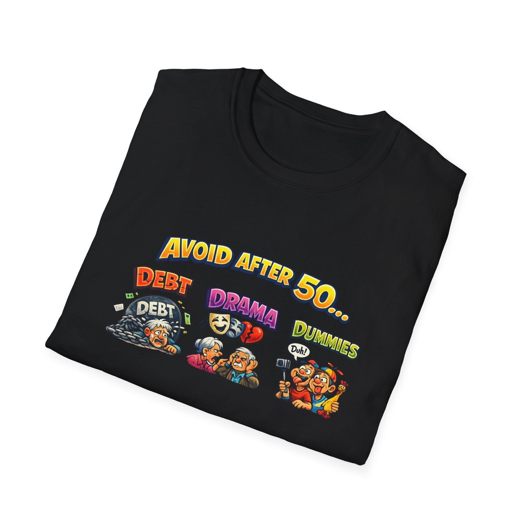 Avoid After 50 Funny T-Shirt Birthday Gift for Men & Women Over 50 Sarcastic Aging Tee 8 colors 100% cotton