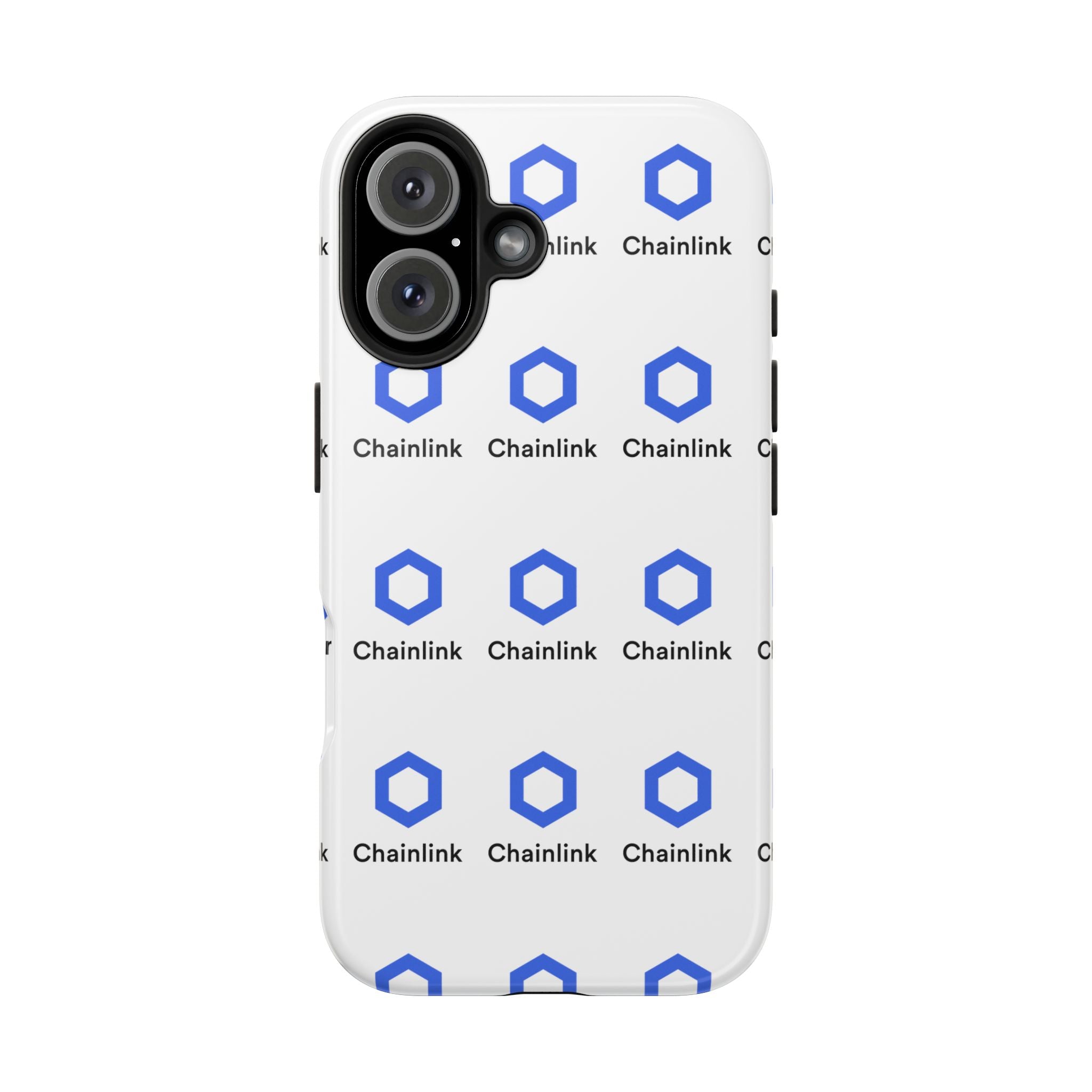 Chainlink Tough Phone Case LINK Crypto Phone Case iPhone and Samsung Case Glossy Protective Cover Chainlink Logo Case