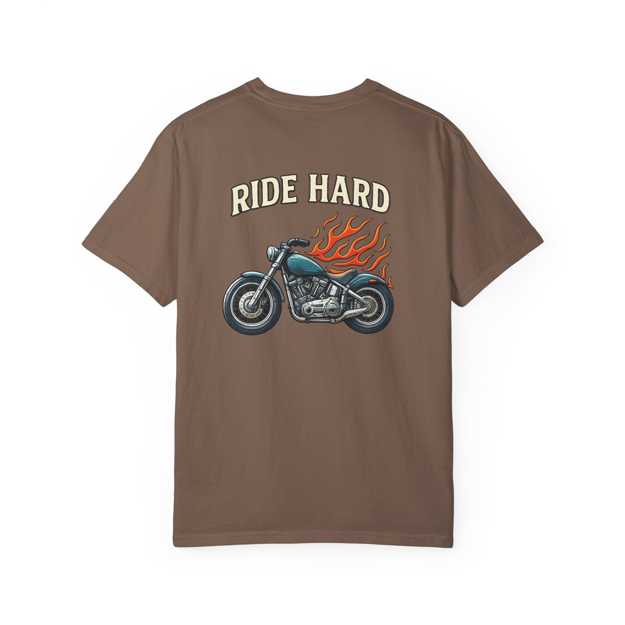 Ride Hard Motorcycle Tee Harley Inspired Biker Shirt Badass Motorcycle T-Shirt 7 colors 100% cotton