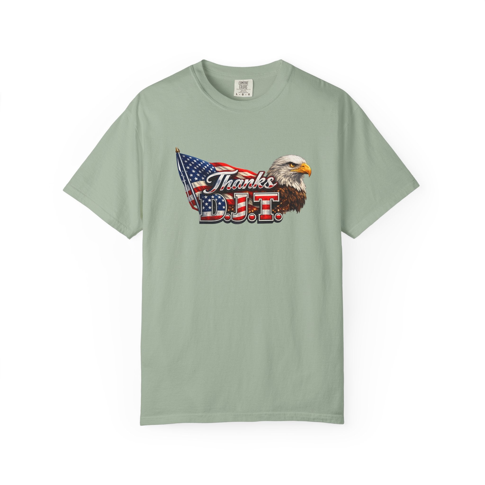 Thanks D.J.T Patriotic Eagle Shirt American Flag TShirt USA Pride Tee Fourth of July Apparel Patriotic Gift 7 colors 100% cotton