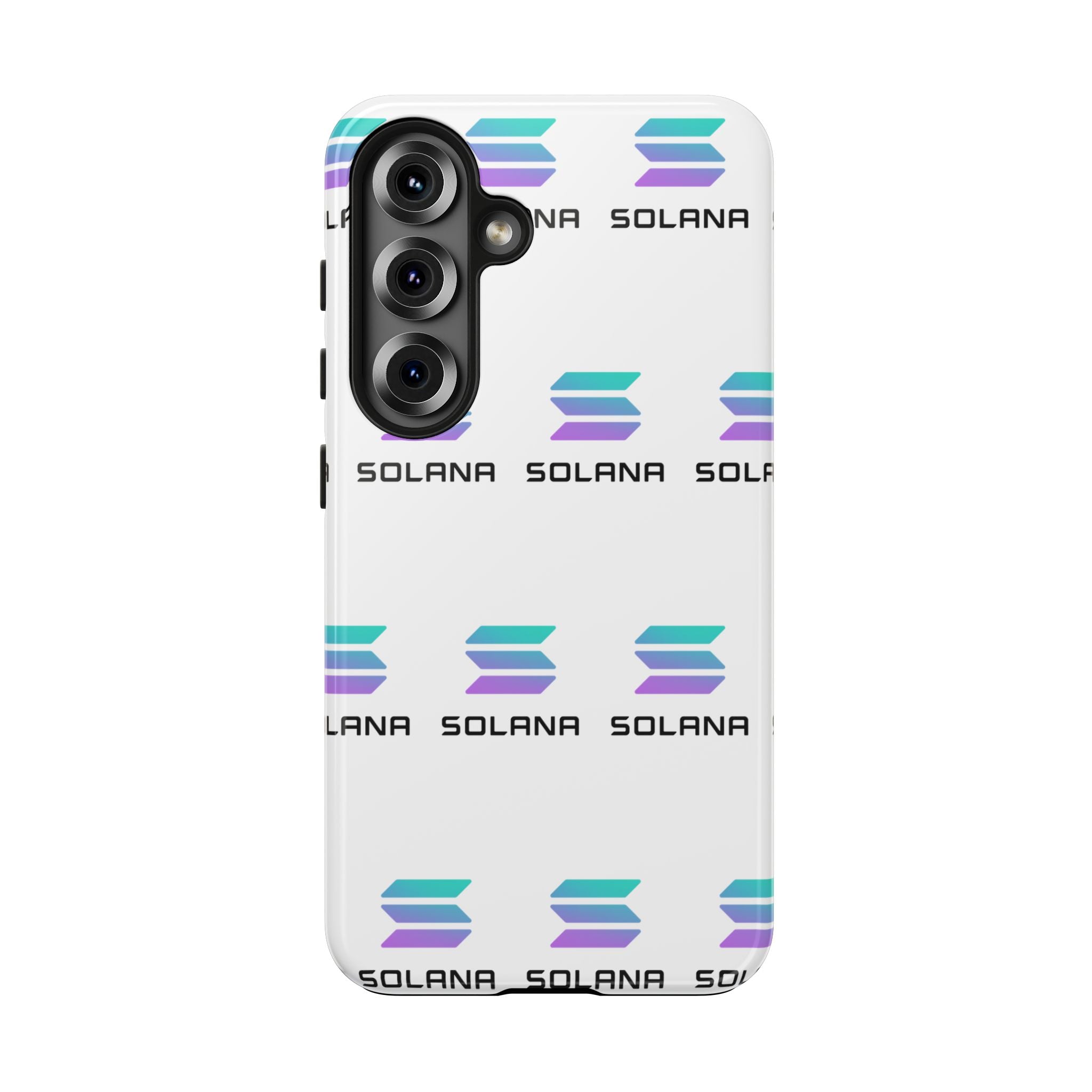 Solana Tough Phone Case Crypto Phone Case iPhone and Samsung Case Glossy Protective Cover SOL Phone Case