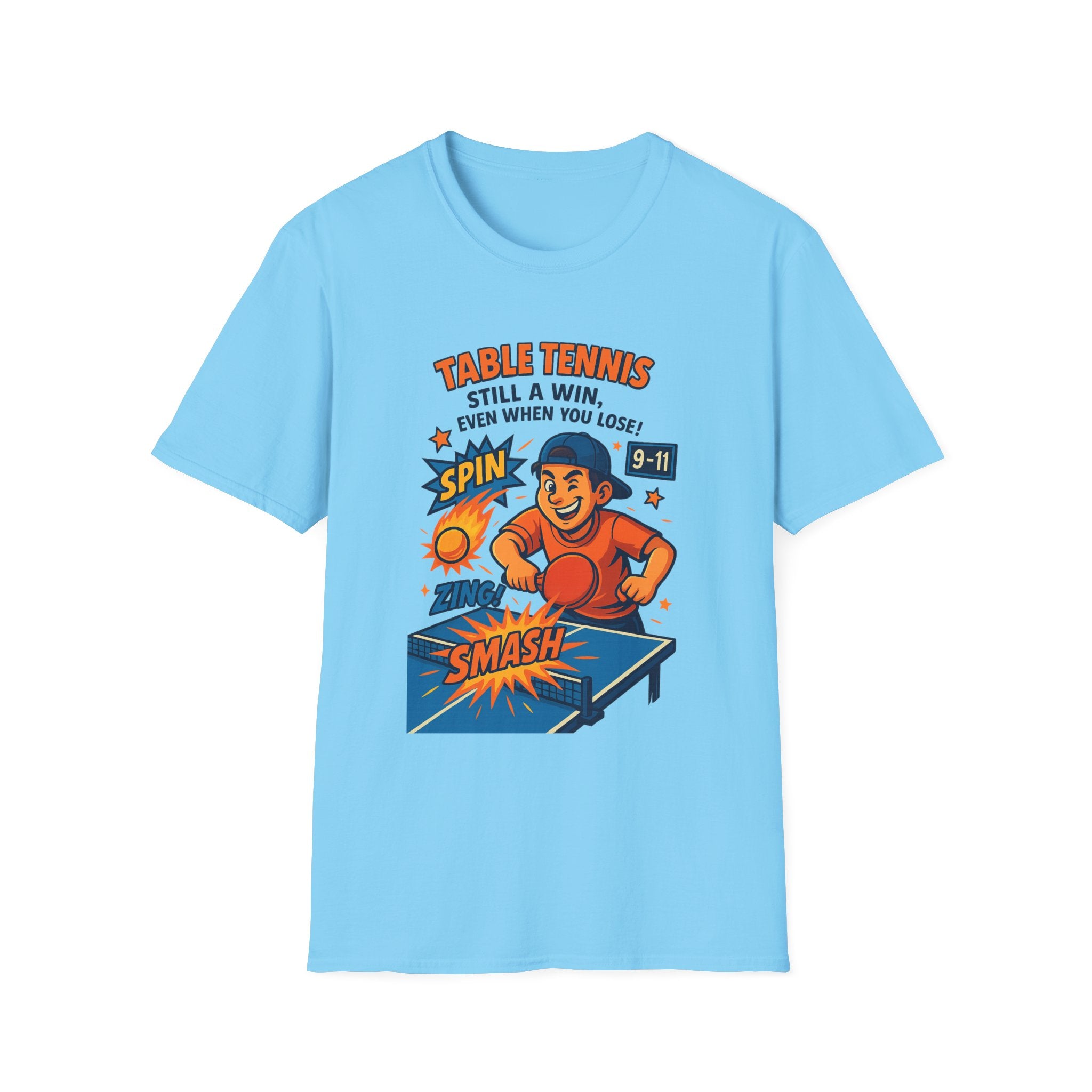 Funny Table Tennis T-Shirt Tee Ping Pong Graphic 7 colors 100% cotton