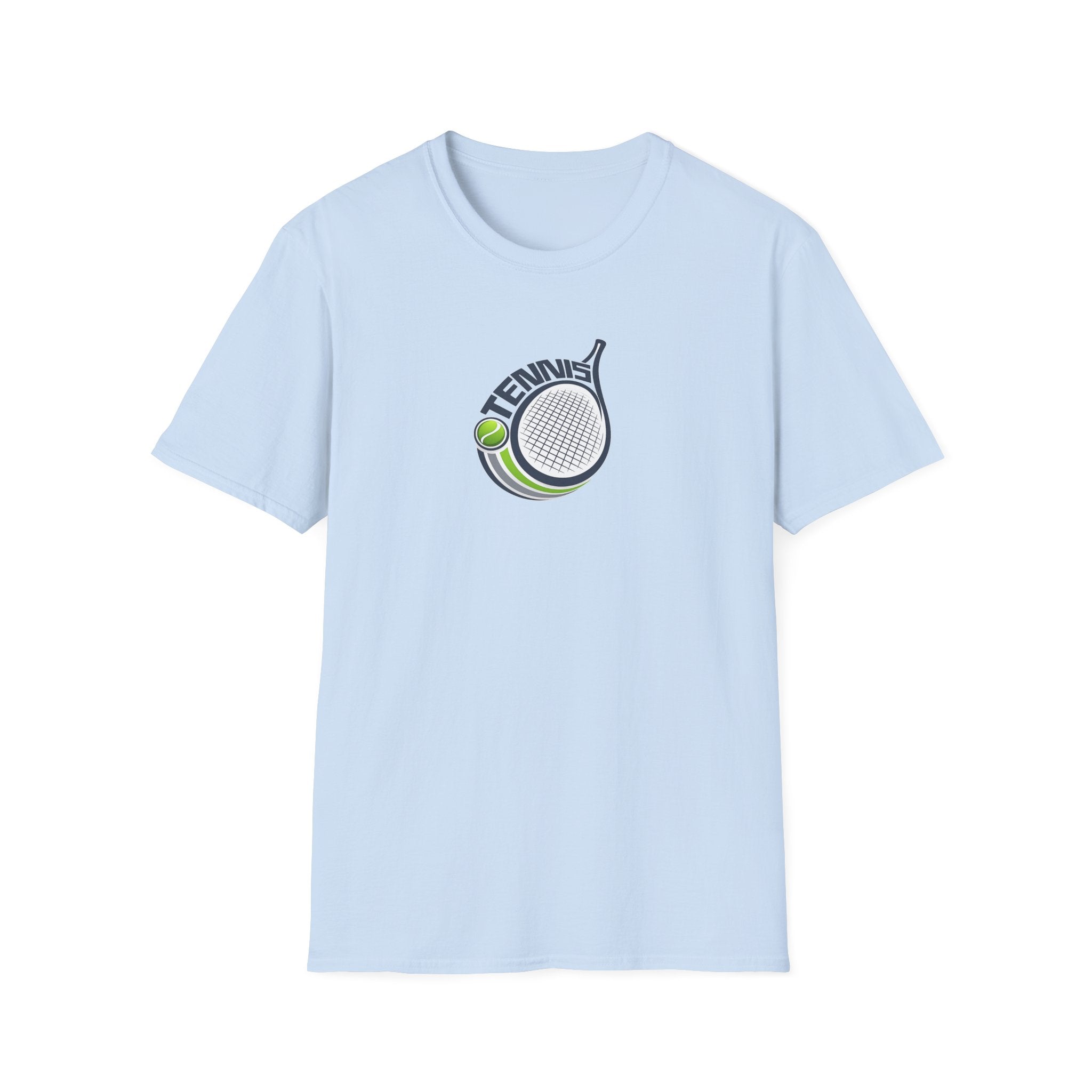 Tennis Racket Grafik T-Shirt Tennisball Logo T-Shirt 3 Farben 100% Baumwolle