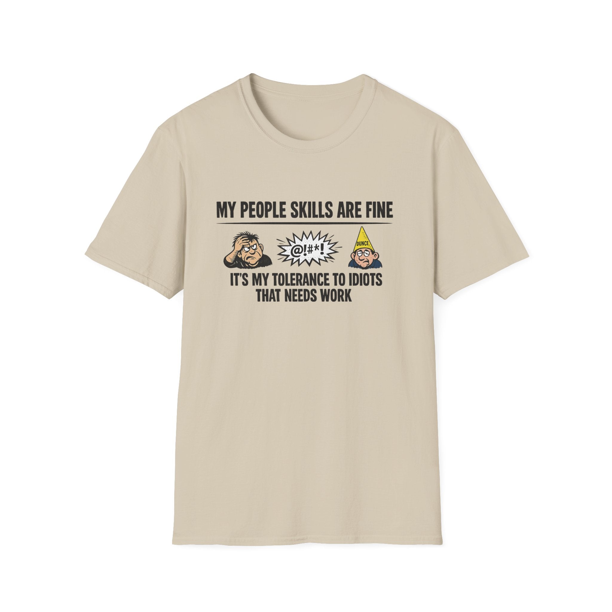 Lustiges People Skills Shirt Meine People Skills sind in Ordnung T-Shirt Sarkastischer Humor T-Shirt Erwachsenenhumor Grafik T-Shirt 9 Farben 100% Baumwolle
