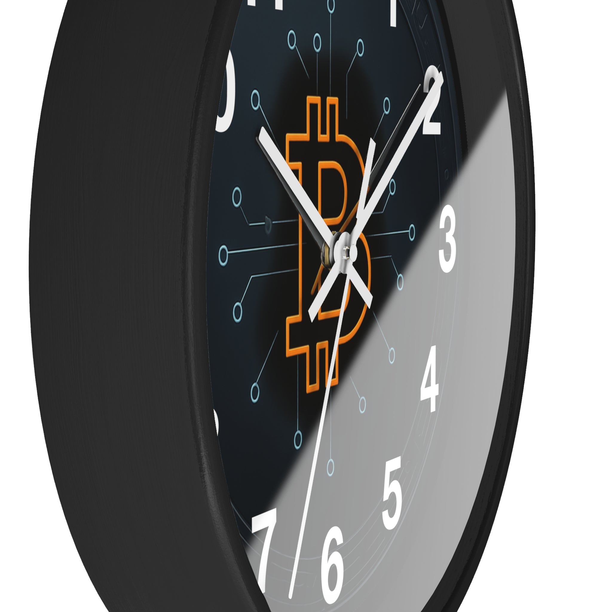 Time is Money Bitcoin is the Future Sleek Wall Clock