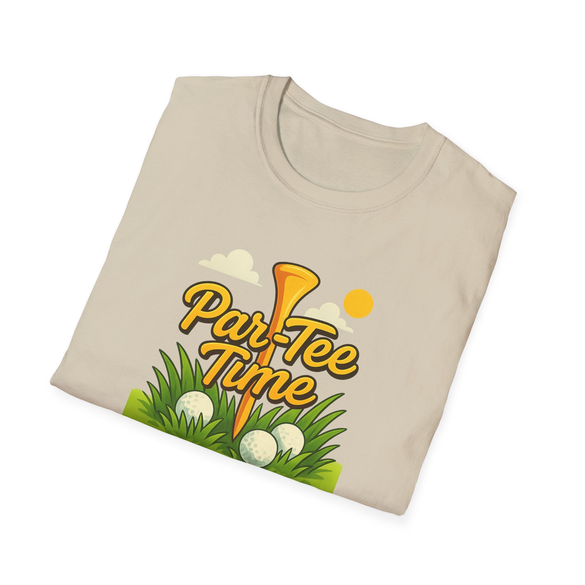 Funny Golf T-Shirt Par-Tee Time Golfing Shirt Golf Gift for Dad 7 colors 100% cotton