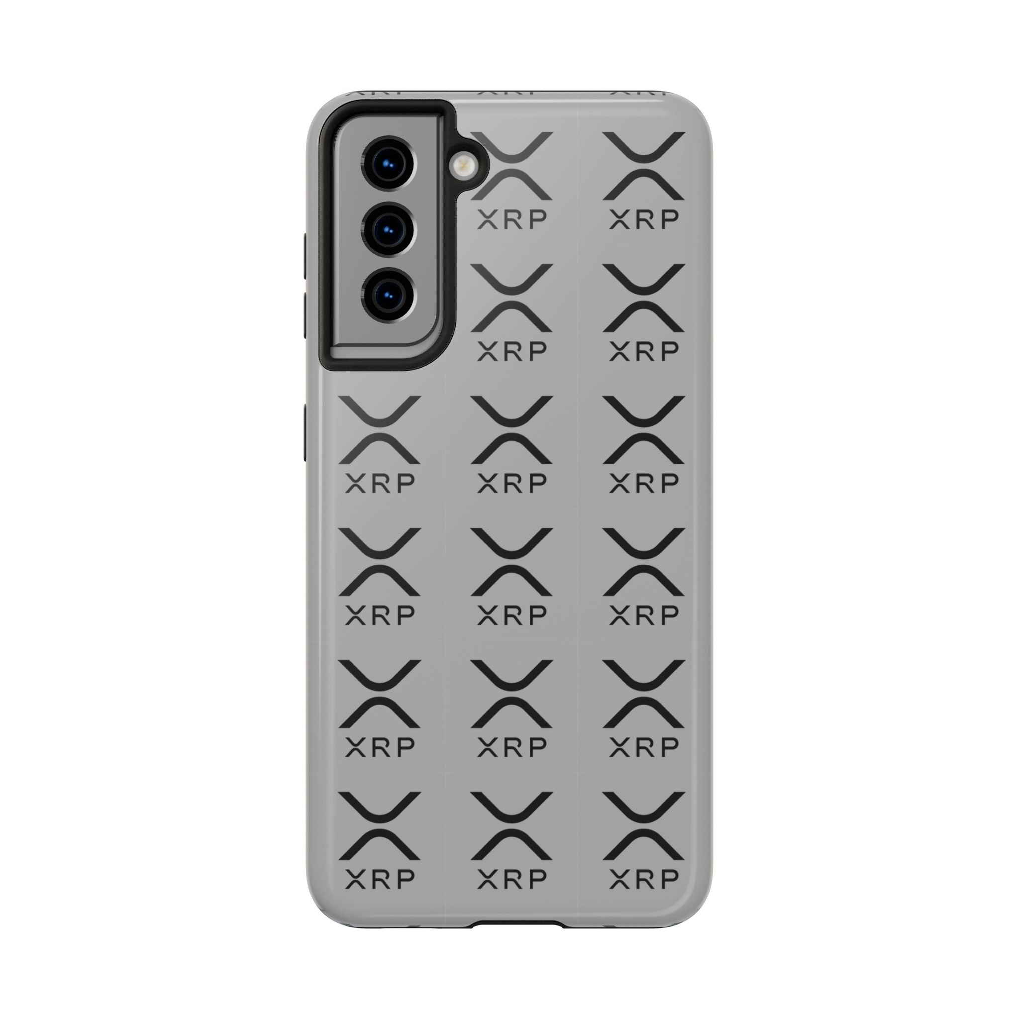 XRP Tough Phone Case Crypto iPhone Samsung Case Glossy Protective Phone Cover Modern Ripple Pattern Case