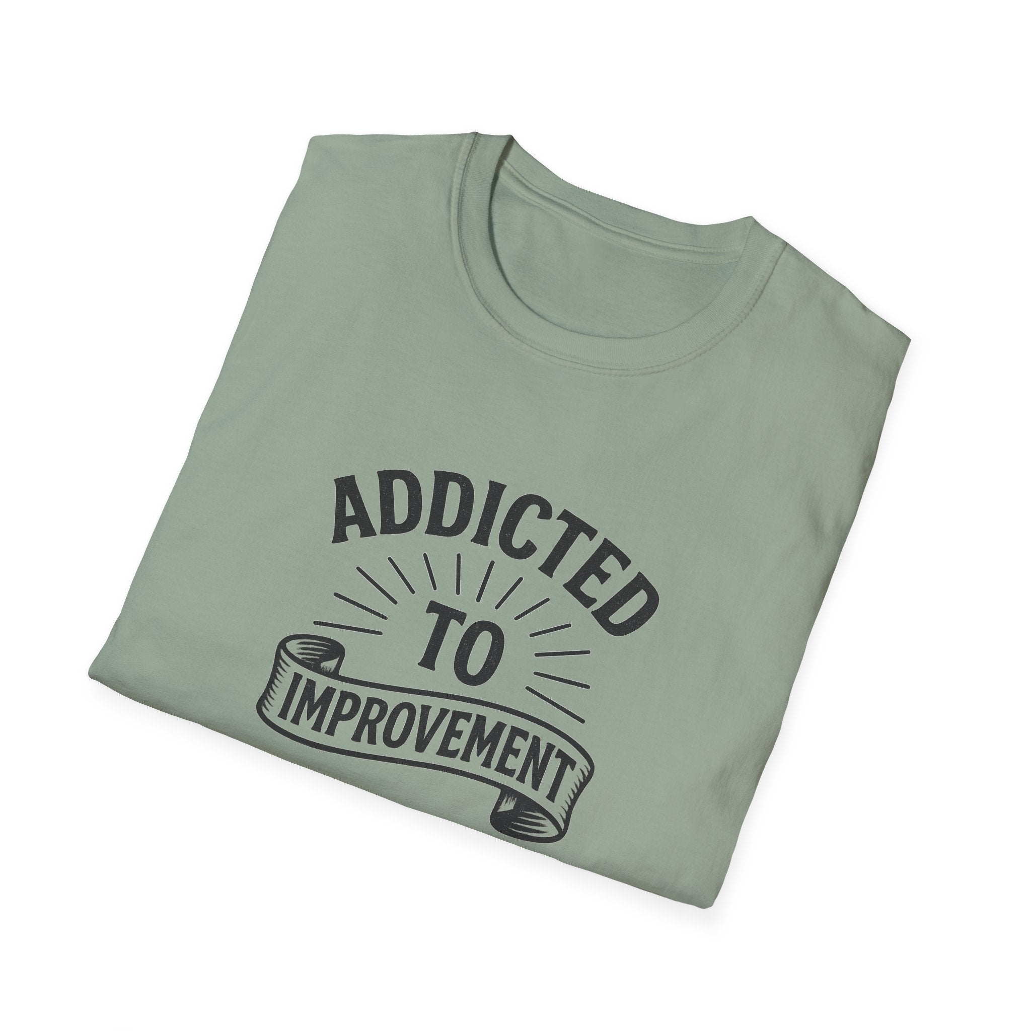 Always Leveling Up Motivational T-Shirt Addicted to Improvement Tee Positive Mindset Clothing for Men & Women 8 colors 100% cotton