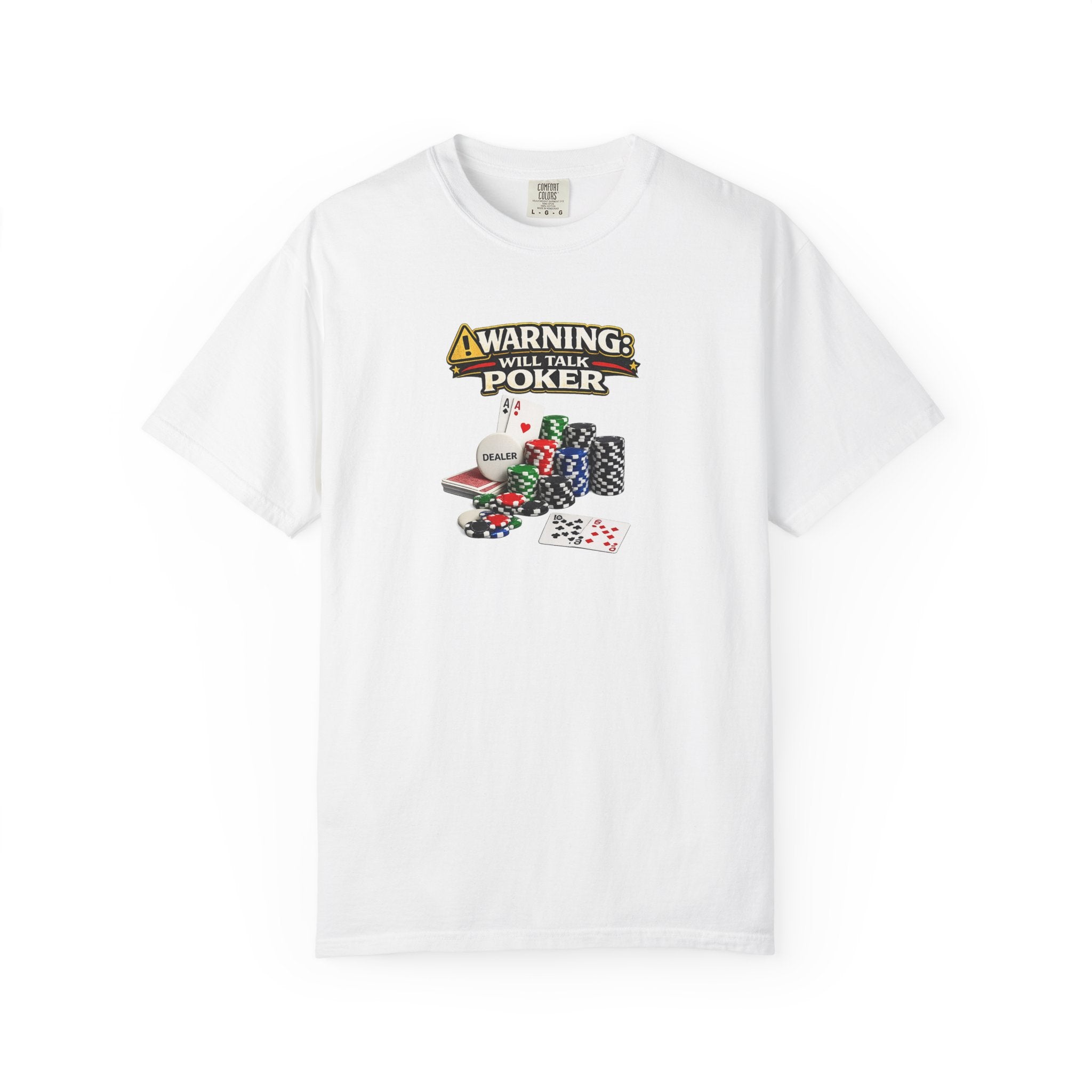 Warnung Wird Poker Reden Hemd Lustiges Pokerspieler T-Shirt Casino Nacht T-Shirt Poker Liebhaber Bekleidung 7 Farben 100% Baumwolle
