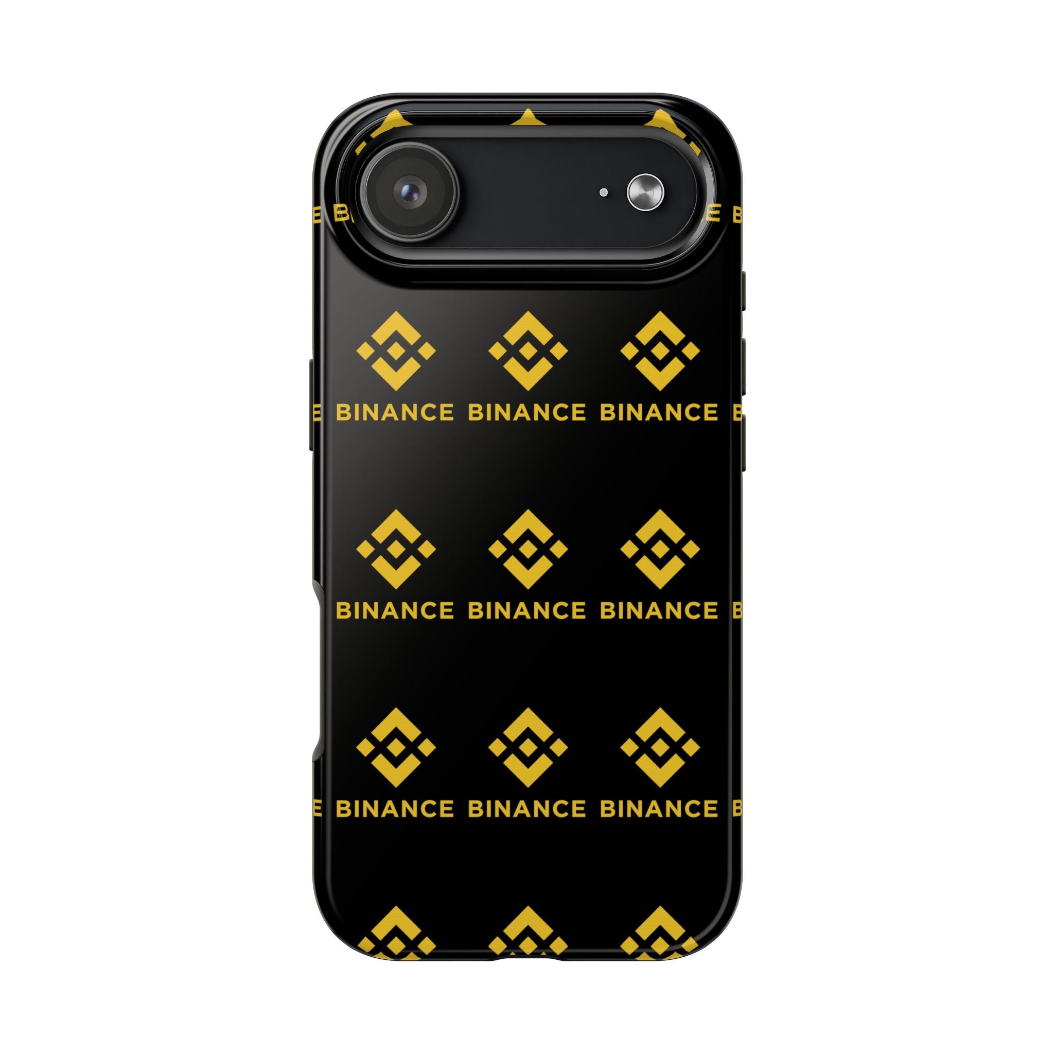 Binance Tough Phone Case BNB Crypto Phone Case iPhone and Samsung Case Glossy Protective Cover Binance Logo Case