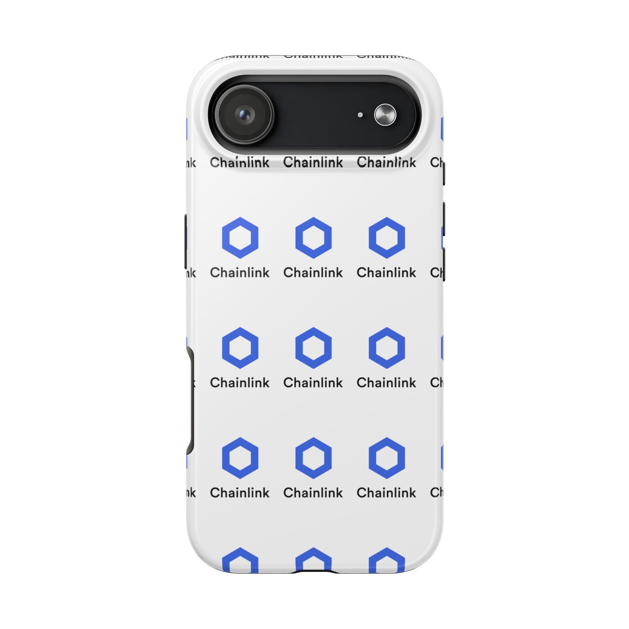 Chainlink Tough Phone Case LINK Crypto Phone Case iPhone and Samsung Case Glossy Protective Cover Chainlink Logo Case