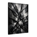 Geometric Steel Canvas Wall Art Industrial Metal Abstract Modern Masculine Office Decor Industrial Wall Art Dorm Decor 16" x 20"
