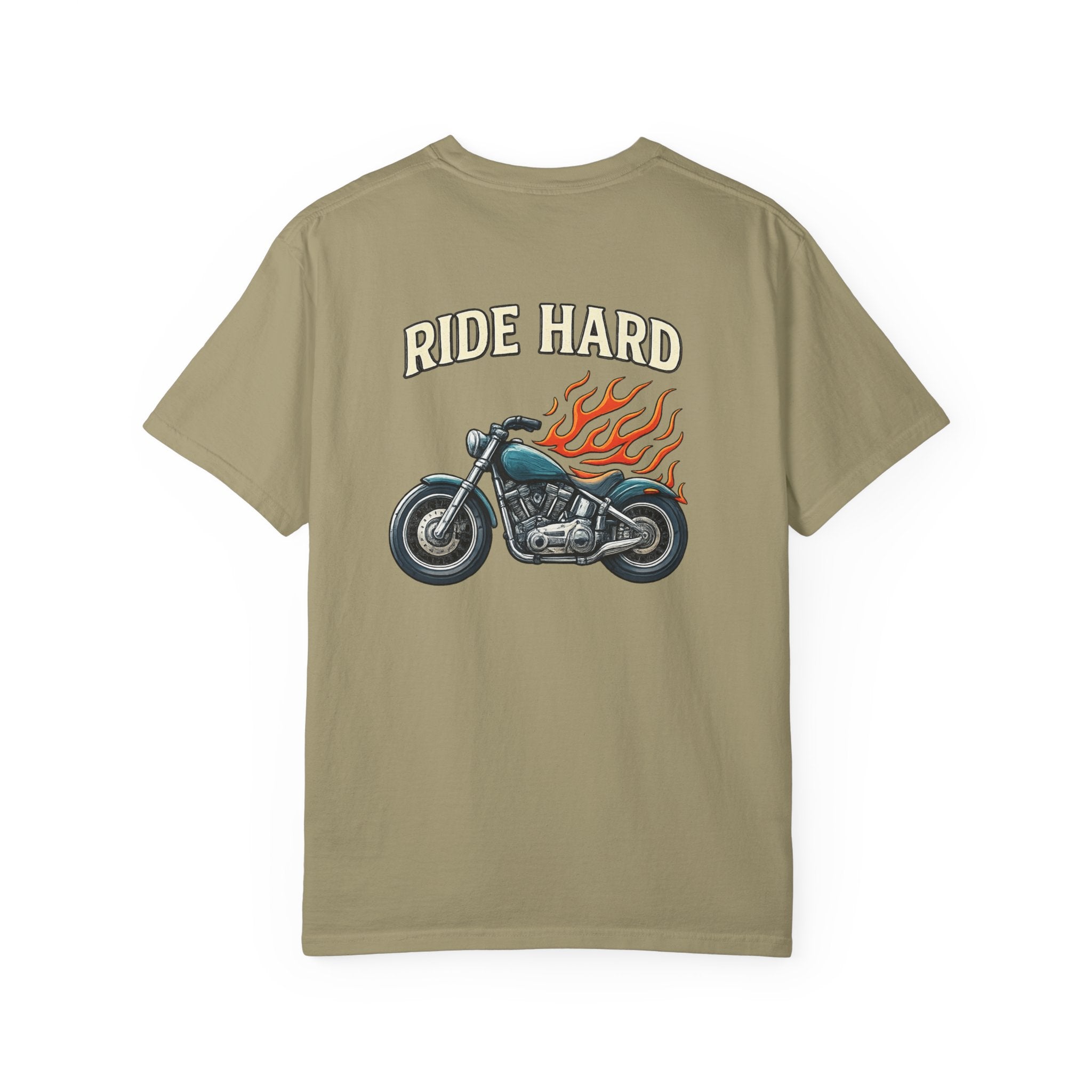 Ride Hard Motorcycle Tee Harley Inspired Biker Shirt Badass Motorcycle T-Shirt 7 colors 100% cotton