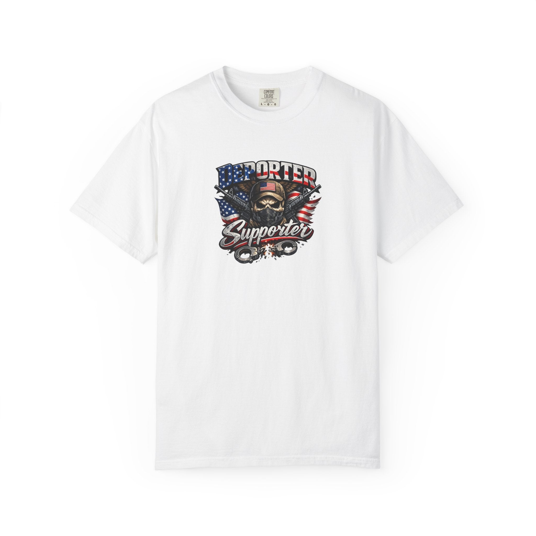 Deporter Supporter T-Shirt Patriotisches Statement-Shirt Amerikanischer Stolz Grafikshirt Freiheit & Grenzsicherheit T-Shirt 9 Farben 100% Baumwolle