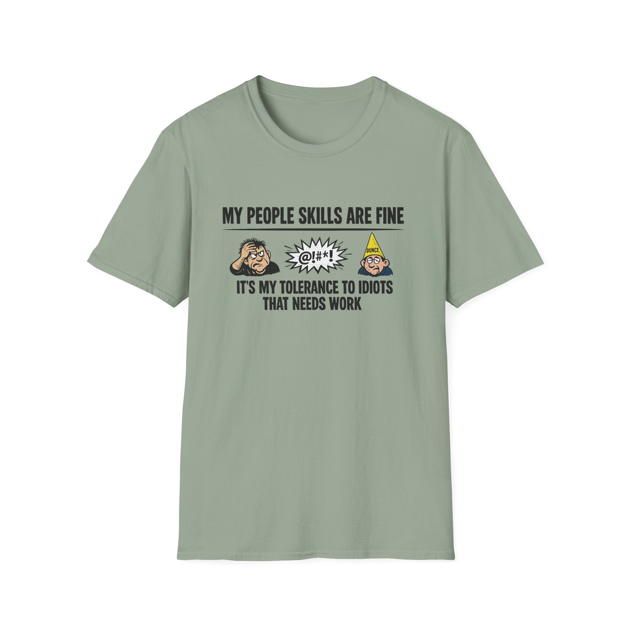 Lustiges People Skills Shirt Meine People Skills sind in Ordnung T-Shirt Sarkastischer Humor T-Shirt Erwachsenenhumor Grafik T-Shirt 9 Farben 100% Baumwolle