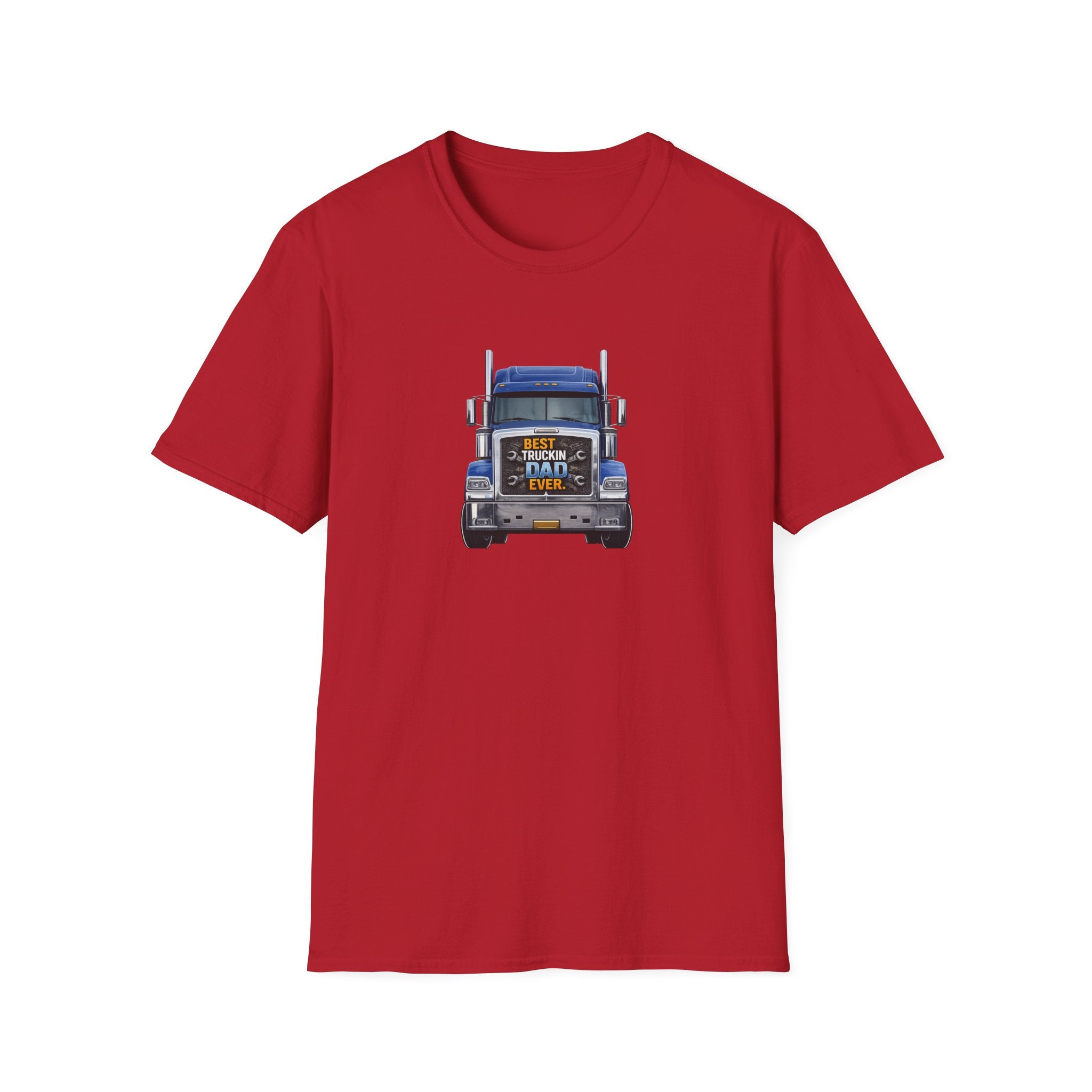 Best Truckin Dad Ever T-Shirt Trucker Dad Shirt Father's Day Gift for Truck Drivers Funny Dad Truck Shirt 5 colors 100% cotton