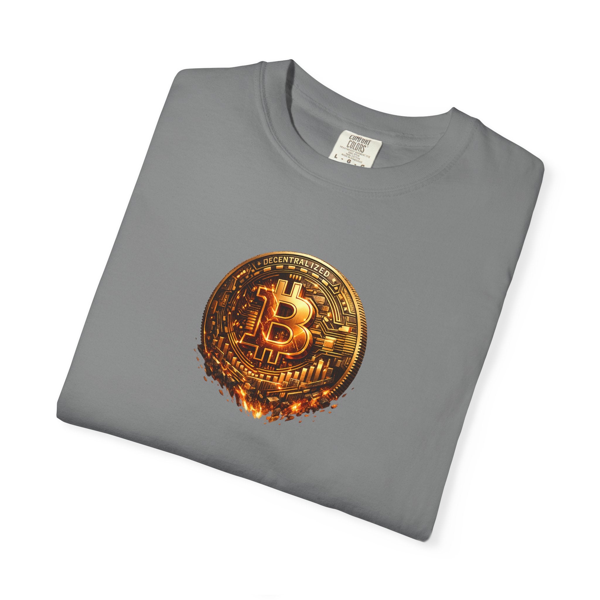 Melting Bitcoin Coin TShirt Digital Currency Shirt Bitcoin Fan Gift Blockchain Crypto Apparel 8 colors 100% cotton