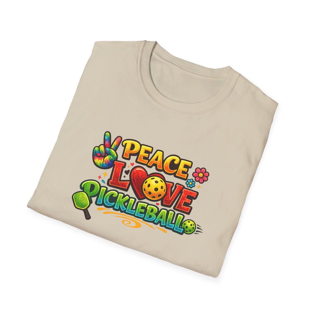 Peace Love Pickleball Shirt Pickleball Player Gift Cute Pickleball Apparel Pickleball Player Tee 9 colors 100% cotton