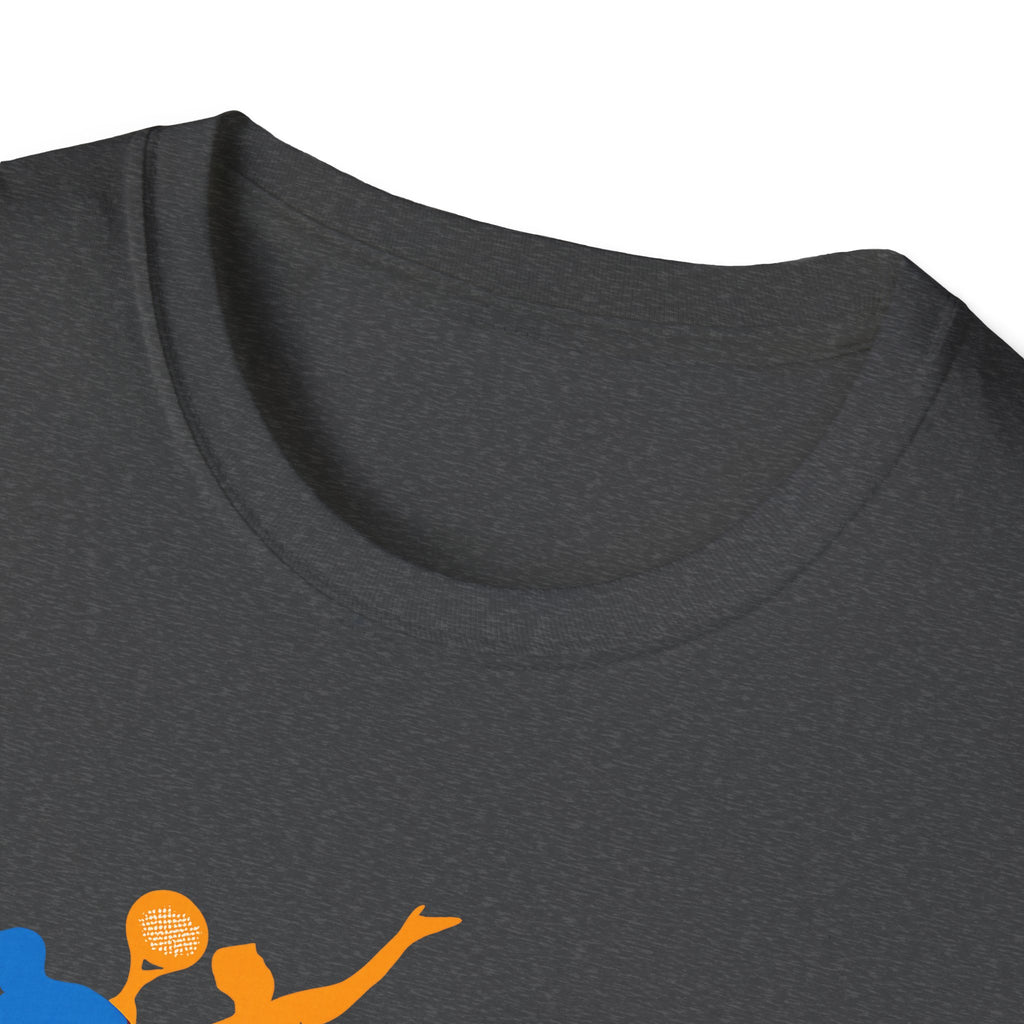 SatsandStripes.com Colorful Tennis Silhouette T-Shirt Modern Tennis Player Graphic Tee Unisex Sports Shirt Tennis Lover Gift 3 colors 100% cotton