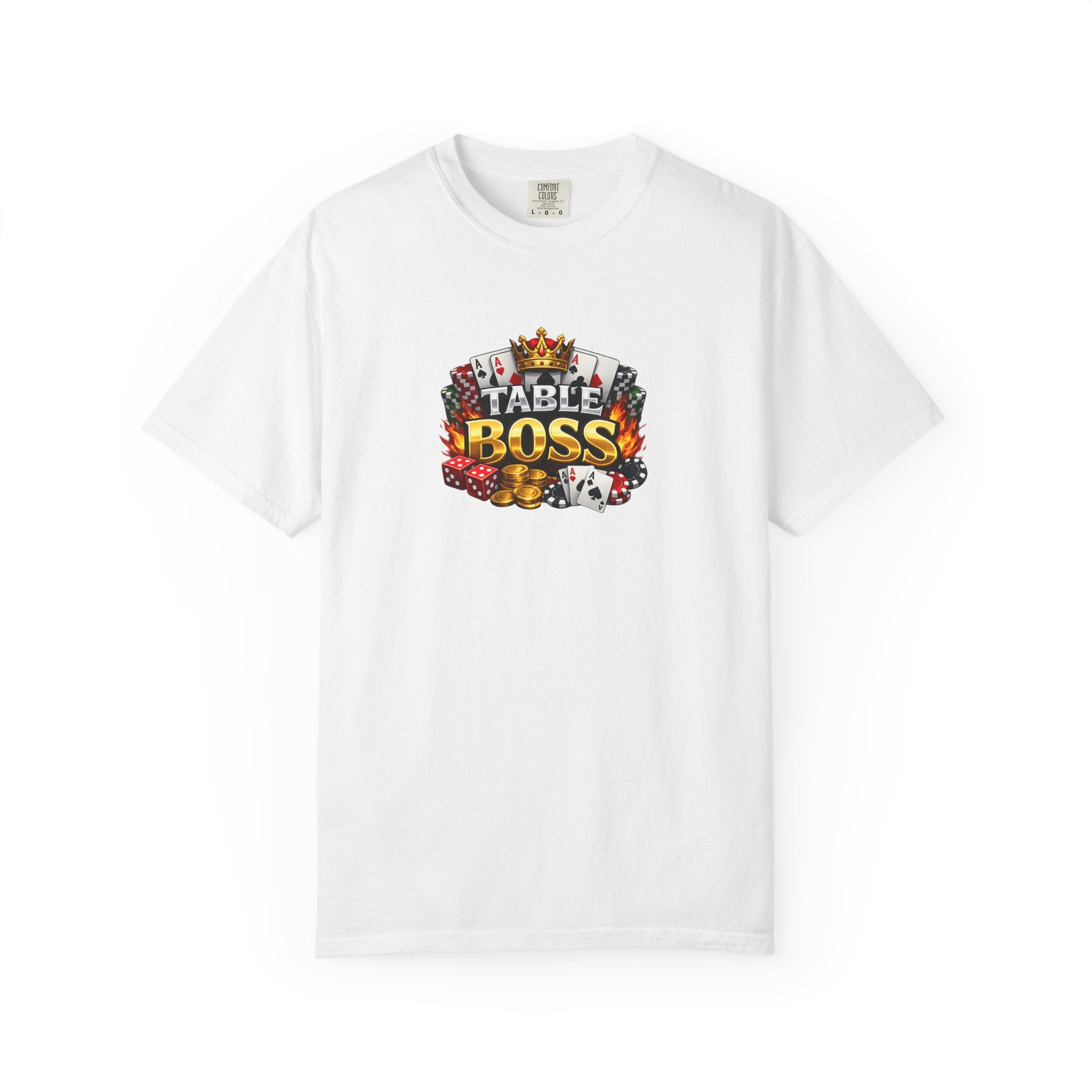 Table Boss Poker Shirt I Run This Table Funny Poker Tee Poker Player Card Shark Gift Casino Gambler Humor 9 colors 100% cotton